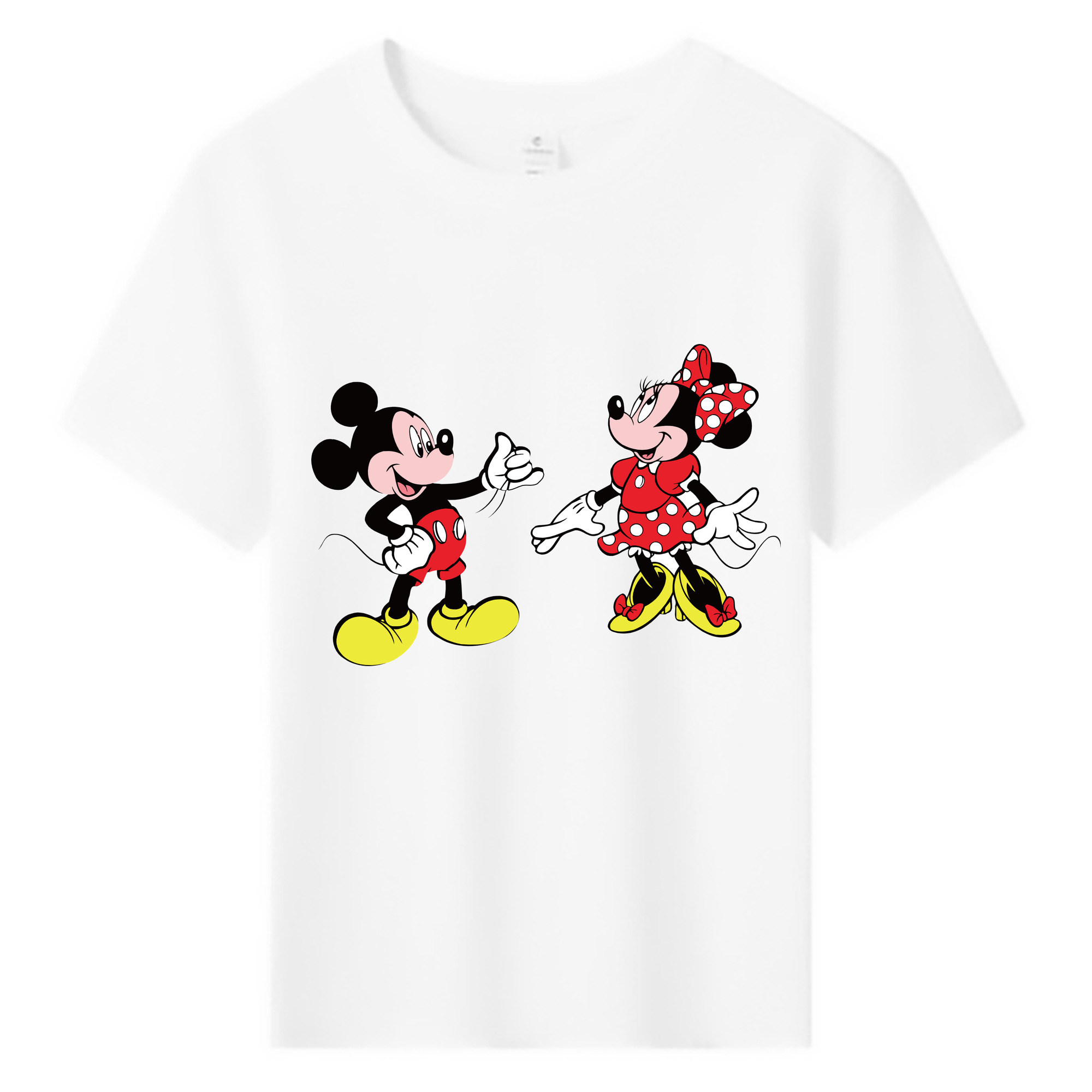 ミッキーマウス Mickey Mouse 綿100％キッズTシャツ（フロントプリント）