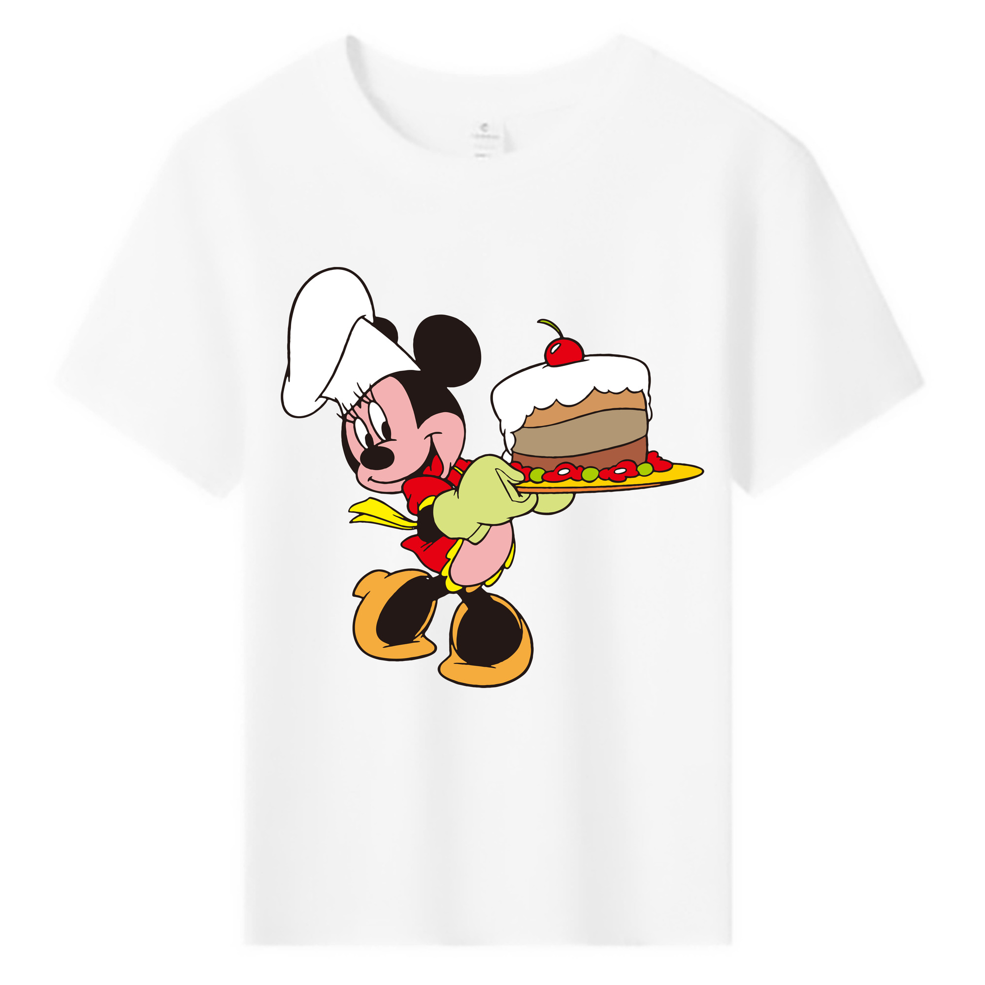 ミッキーマウス Mickey Mouse 綿100％キッズTシャツ（フロントプリント）