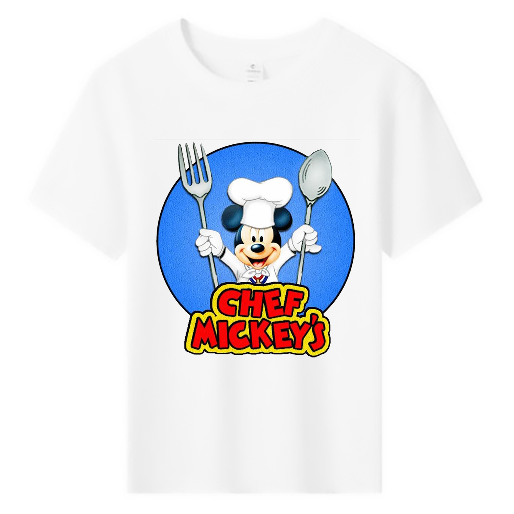 ミッキーマウス Mickey Mouse 綿100％キッズTシャツ（フロントプリント）