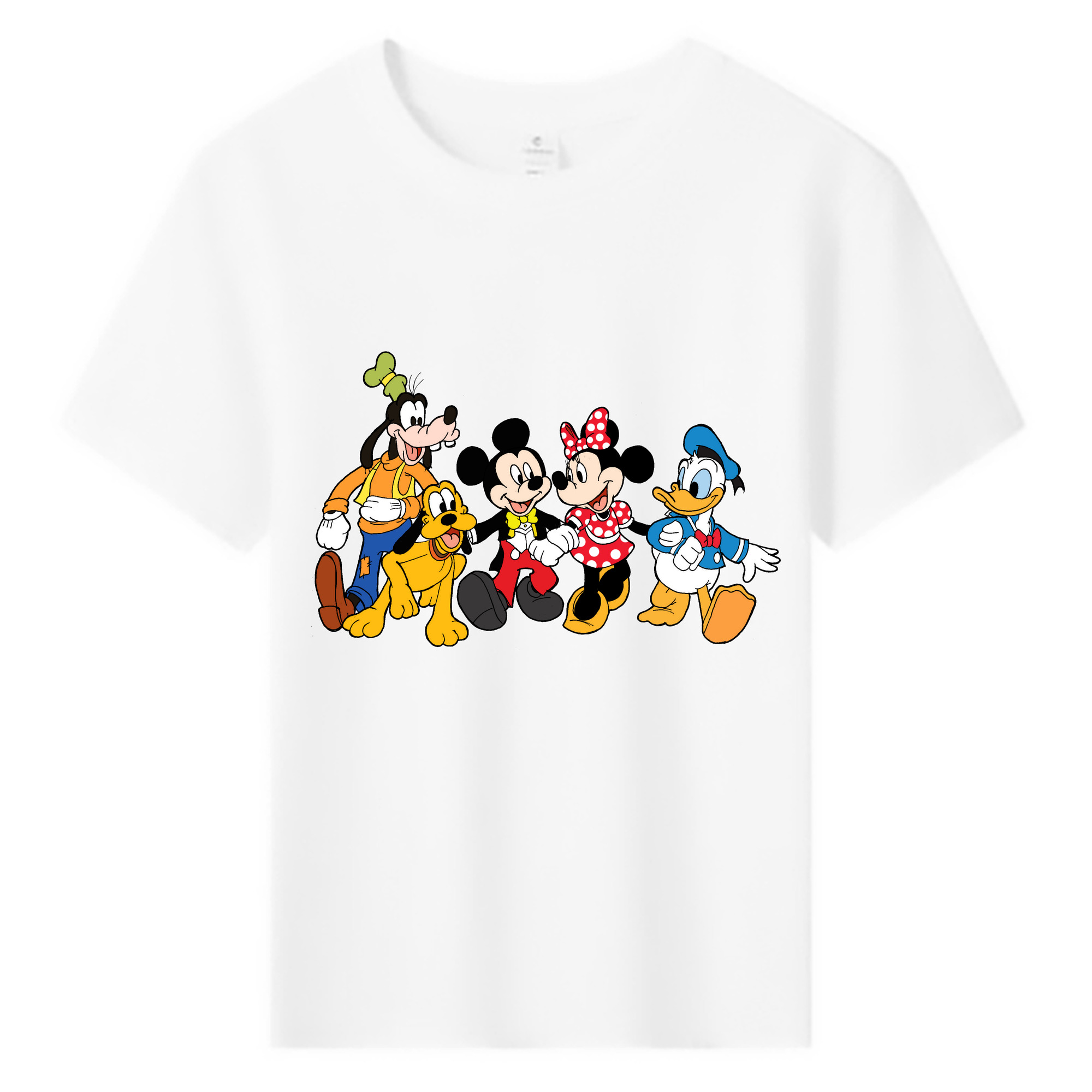 （画像用） ミッキーマウス Mickey Mouse 綿100％キッズTシャツ（フロントプリント）