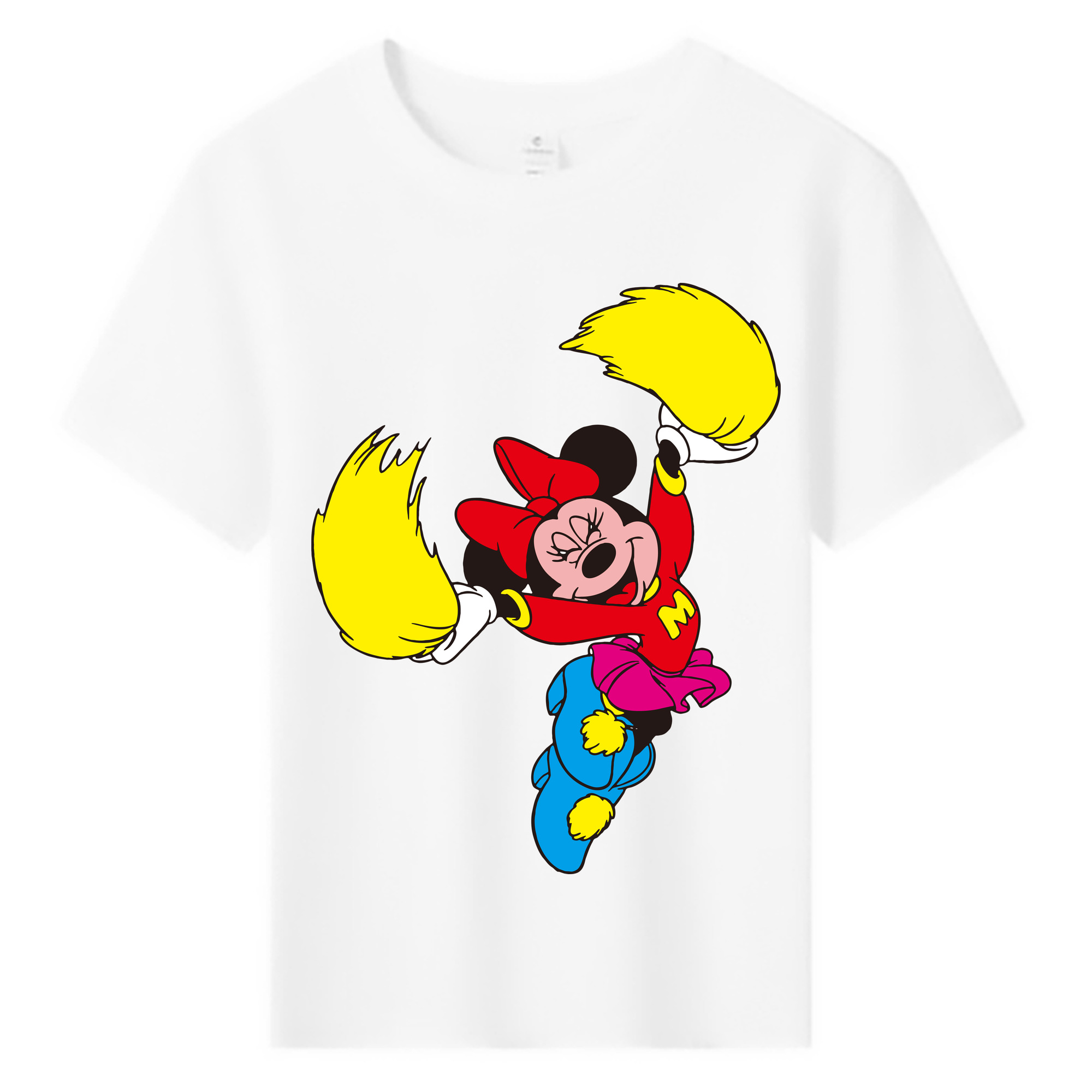 ミッキーマウス Mickey Mouse 綿100％キッズTシャツ（フロントプリント）