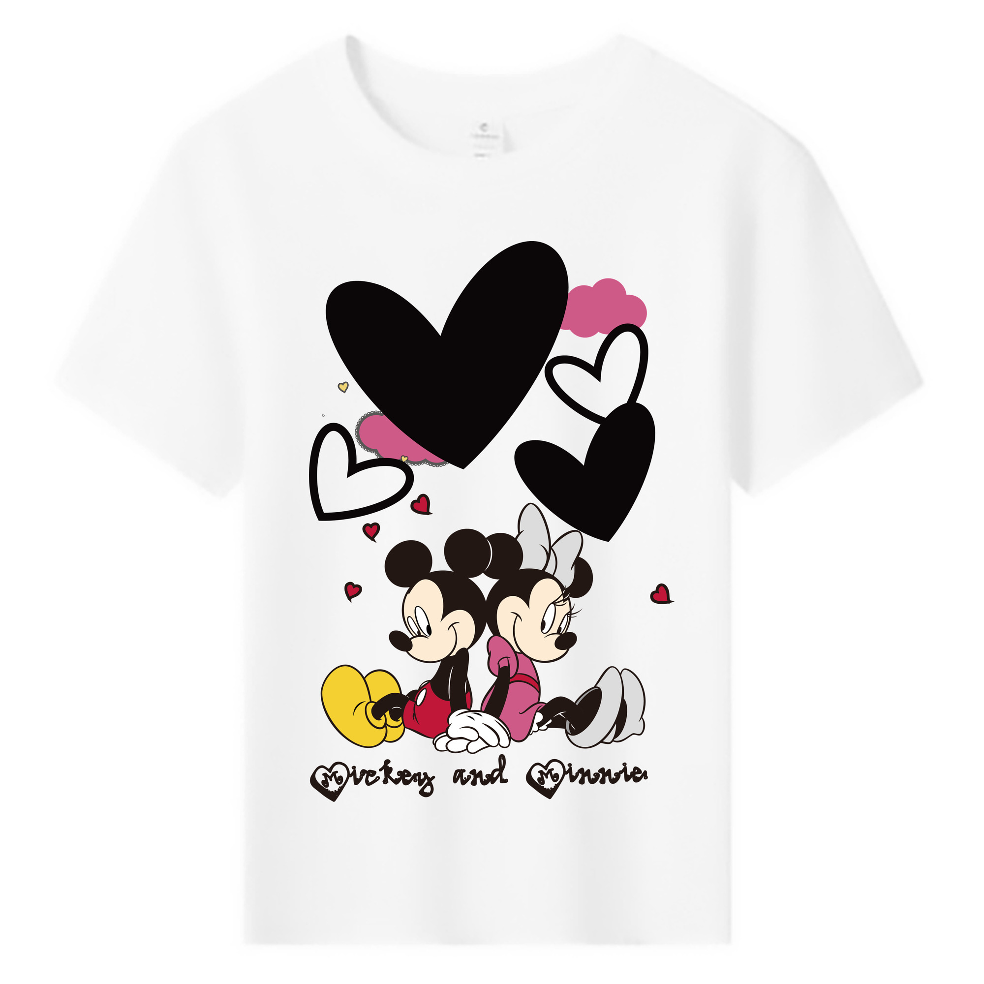 ミッキーマウス Mickey Mouse 綿100％キッズTシャツ（フロントプリント）