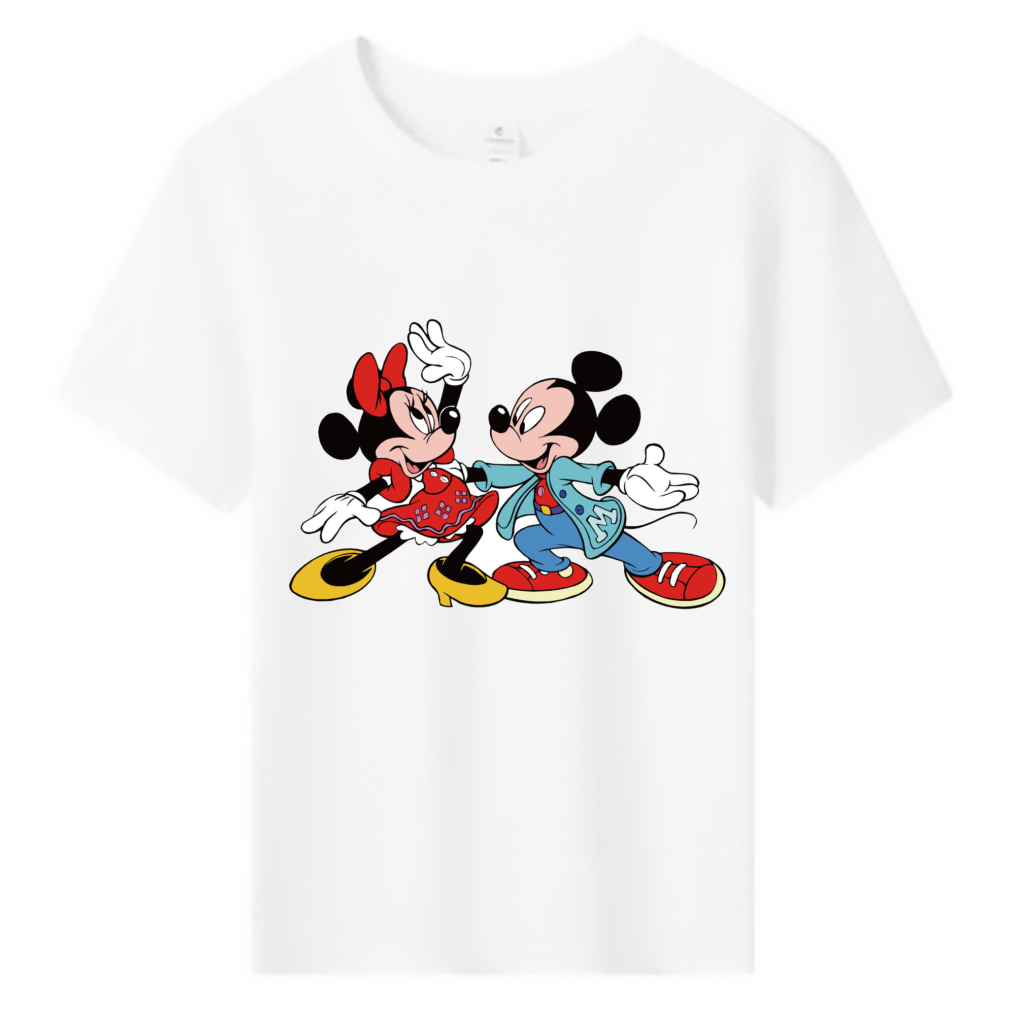 ミッキーマウス Mickey Mouse 綿100％キッズTシャツ（フロントプリント）