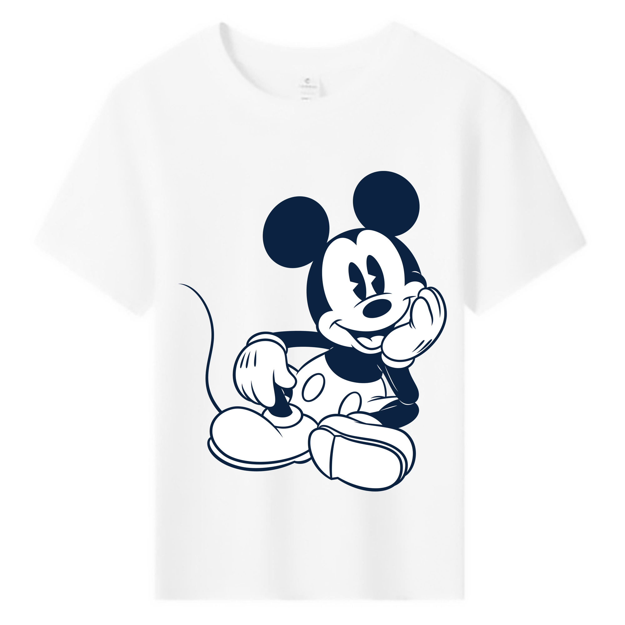 ミッキーマウス Mickey Mouse 綿100％キッズTシャツ（フロントプリント）