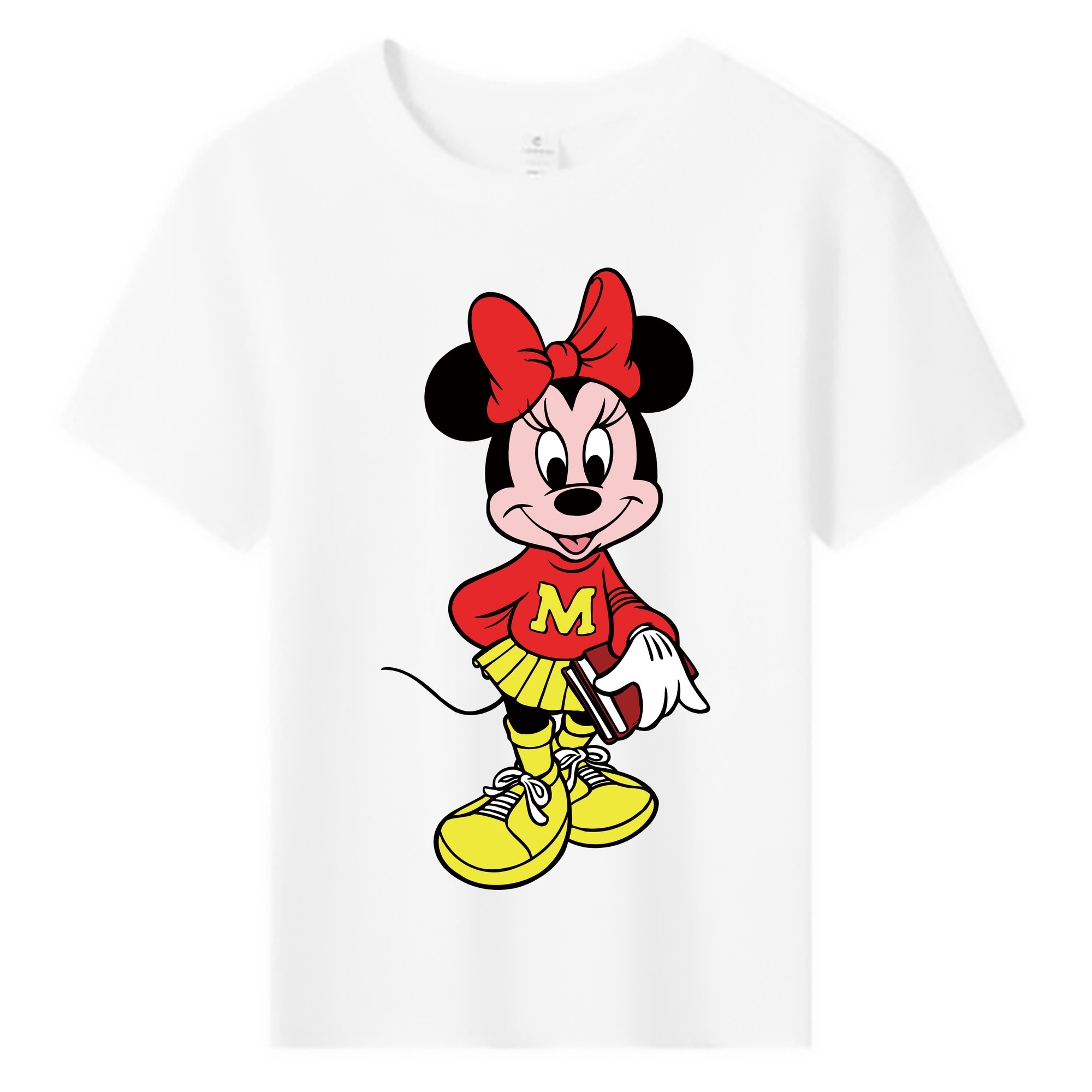 ミッキーマウス Mickey Mouse 綿100％キッズTシャツ（フロントプリント）