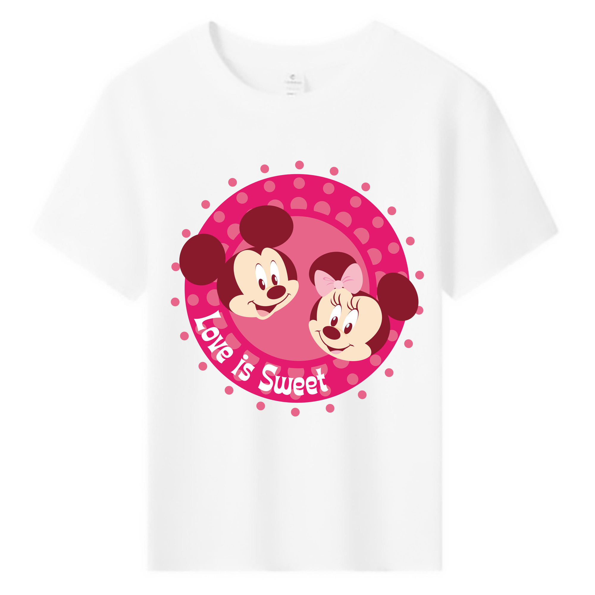 ミッキーマウス Mickey Mouse 綿100％キッズTシャツ（フロントプリント）