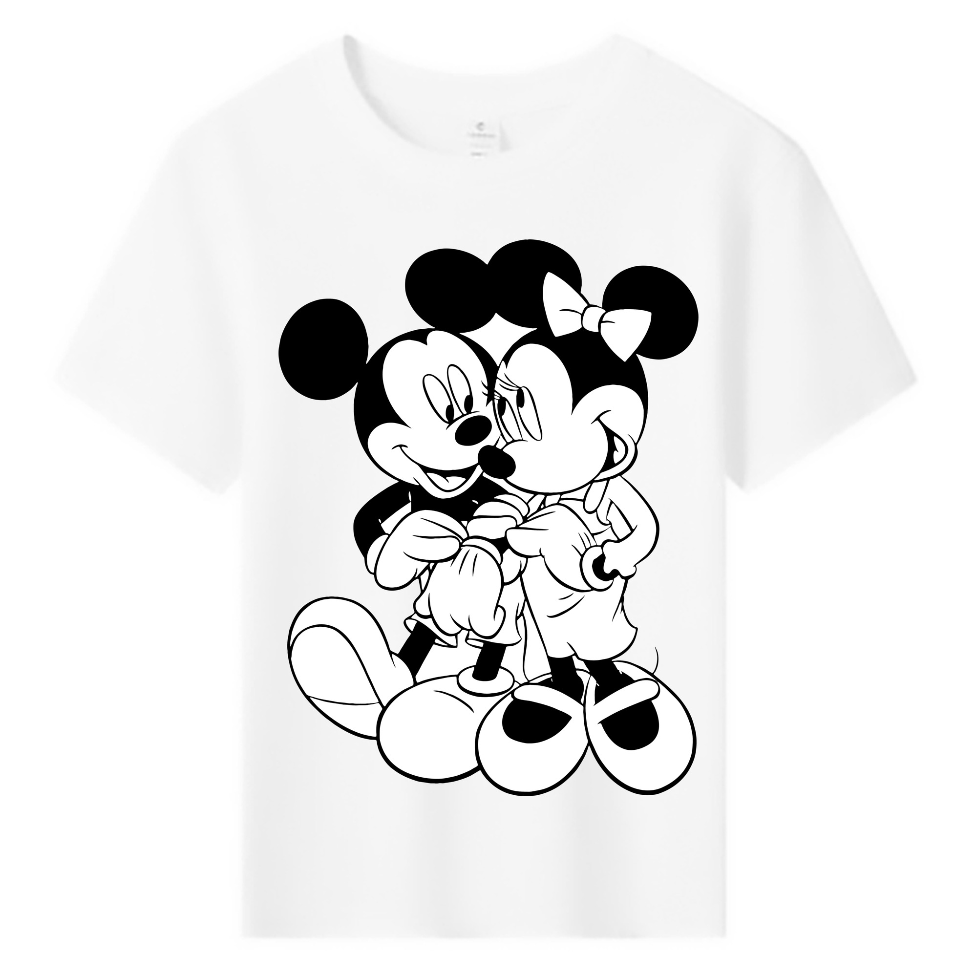 ミッキーマウス Mickey Mouse 綿100％キッズTシャツ（フロントプリント）