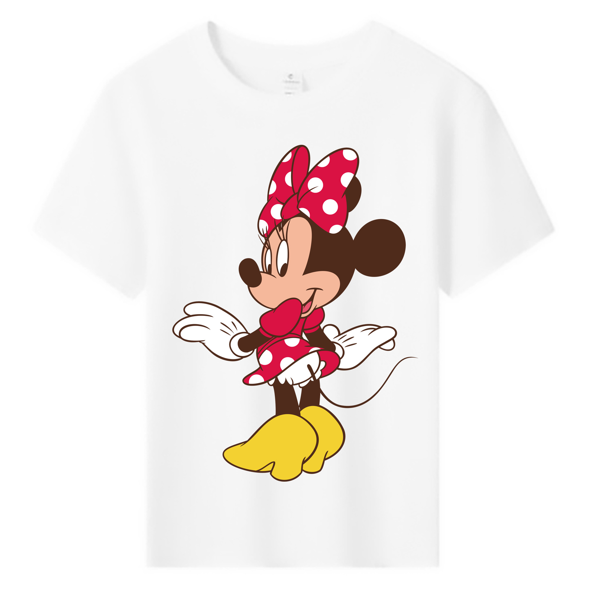 ミッキーマウス Mickey Mouse 綿100％キッズTシャツ（フロントプリント）