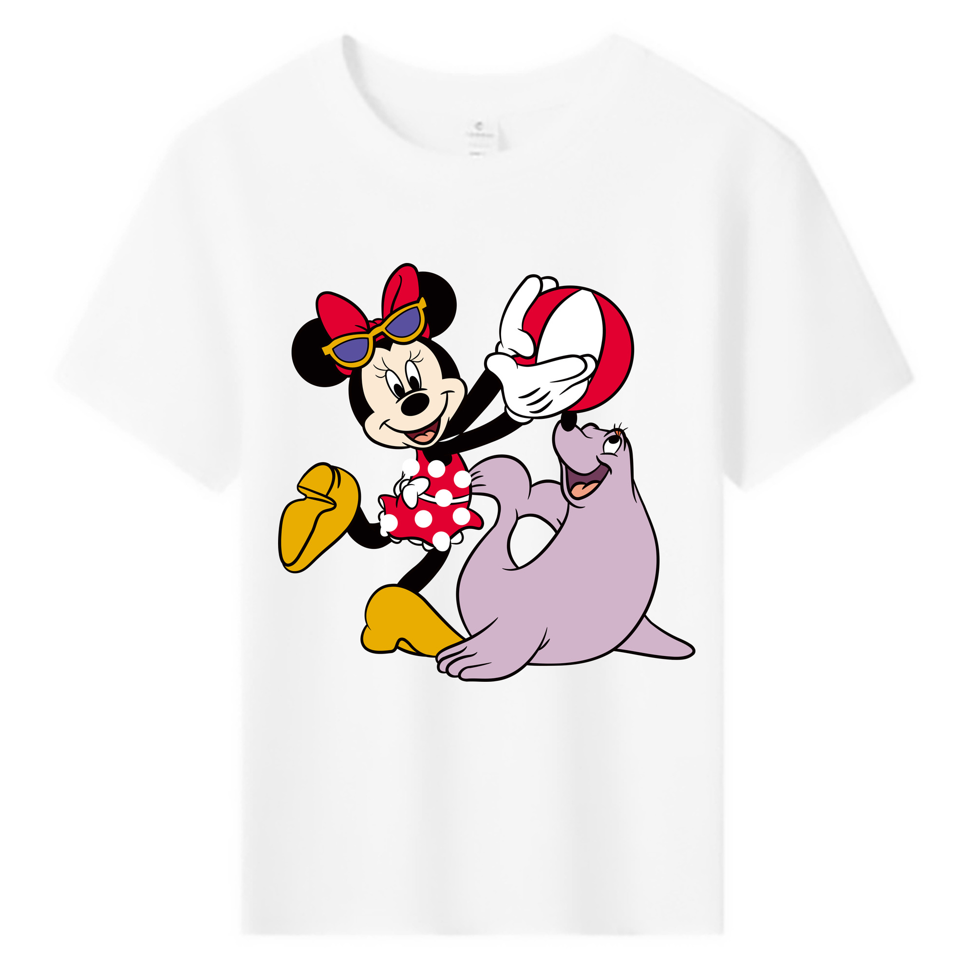 ミッキーマウス Mickey Mouse 綿100％キッズTシャツ（フロントプリント）