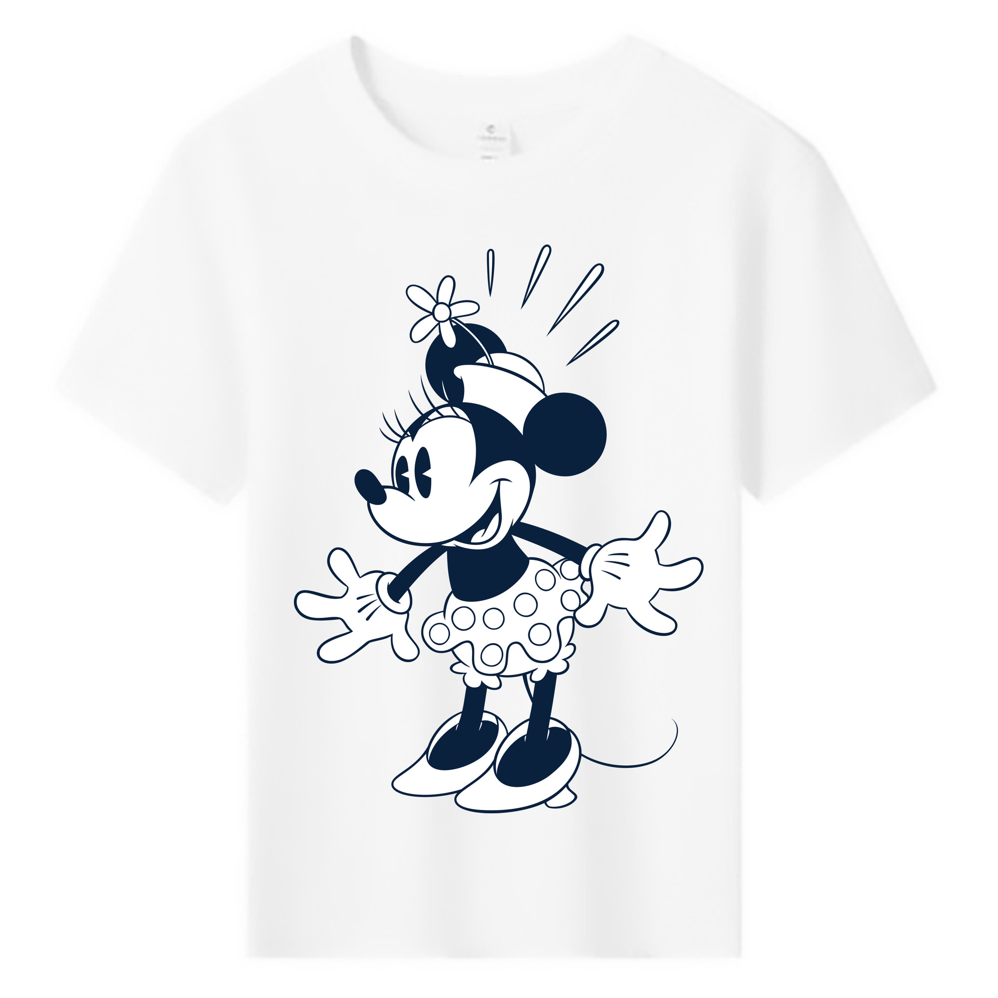 ミッキーマウス Mickey Mouse 綿100％キッズTシャツ（フロントプリント）