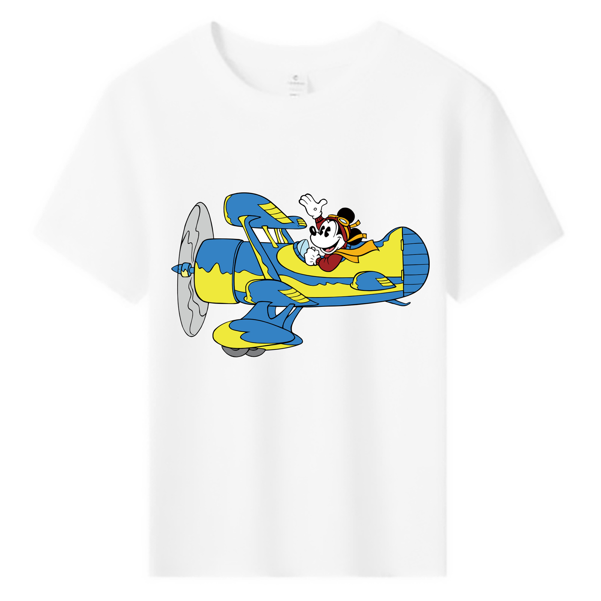 ミッキーマウス Mickey Mouse 綿100％キッズTシャツ（フロントプリント）