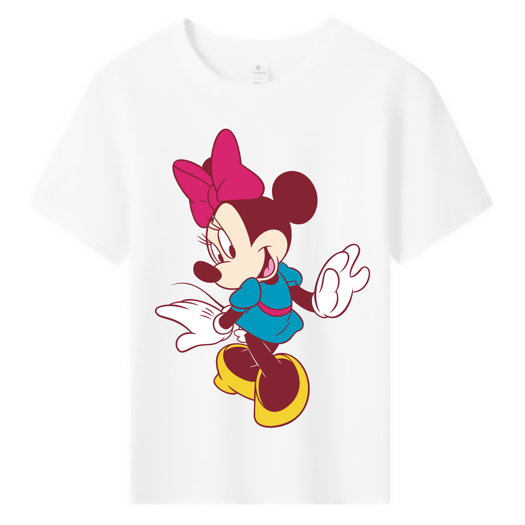 ミッキーマウス Mickey Mouse 綿100％キッズTシャツ（フロントプリント）