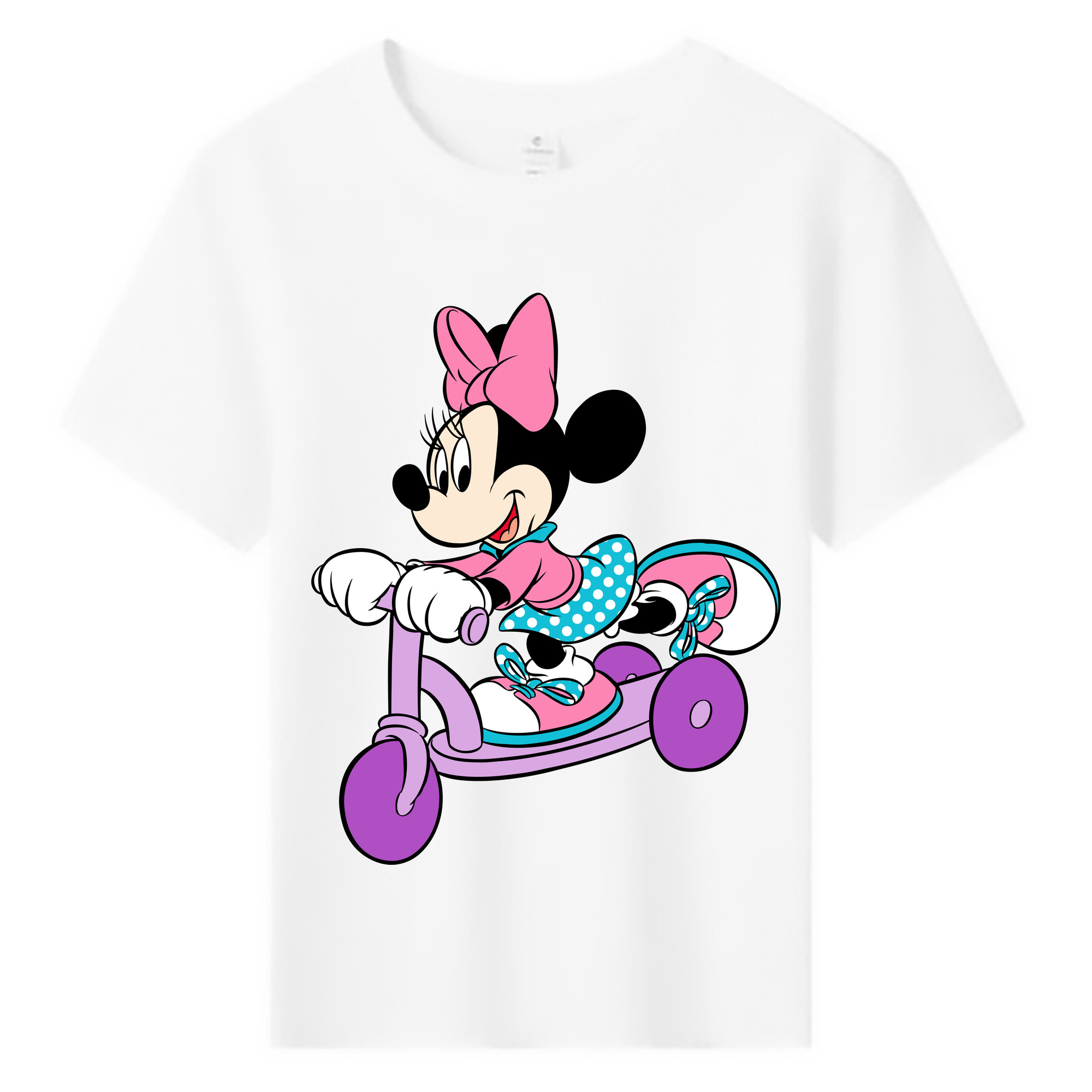 ミッキーマウス Mickey Mouse 綿100％キッズTシャツ（フロントプリント）