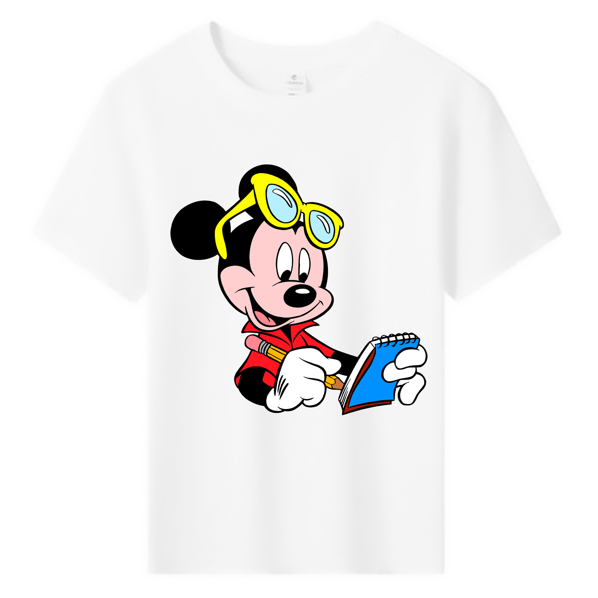 ミッキーマウス Mickey Mouse 綿100％キッズTシャツ（フロントプリント）