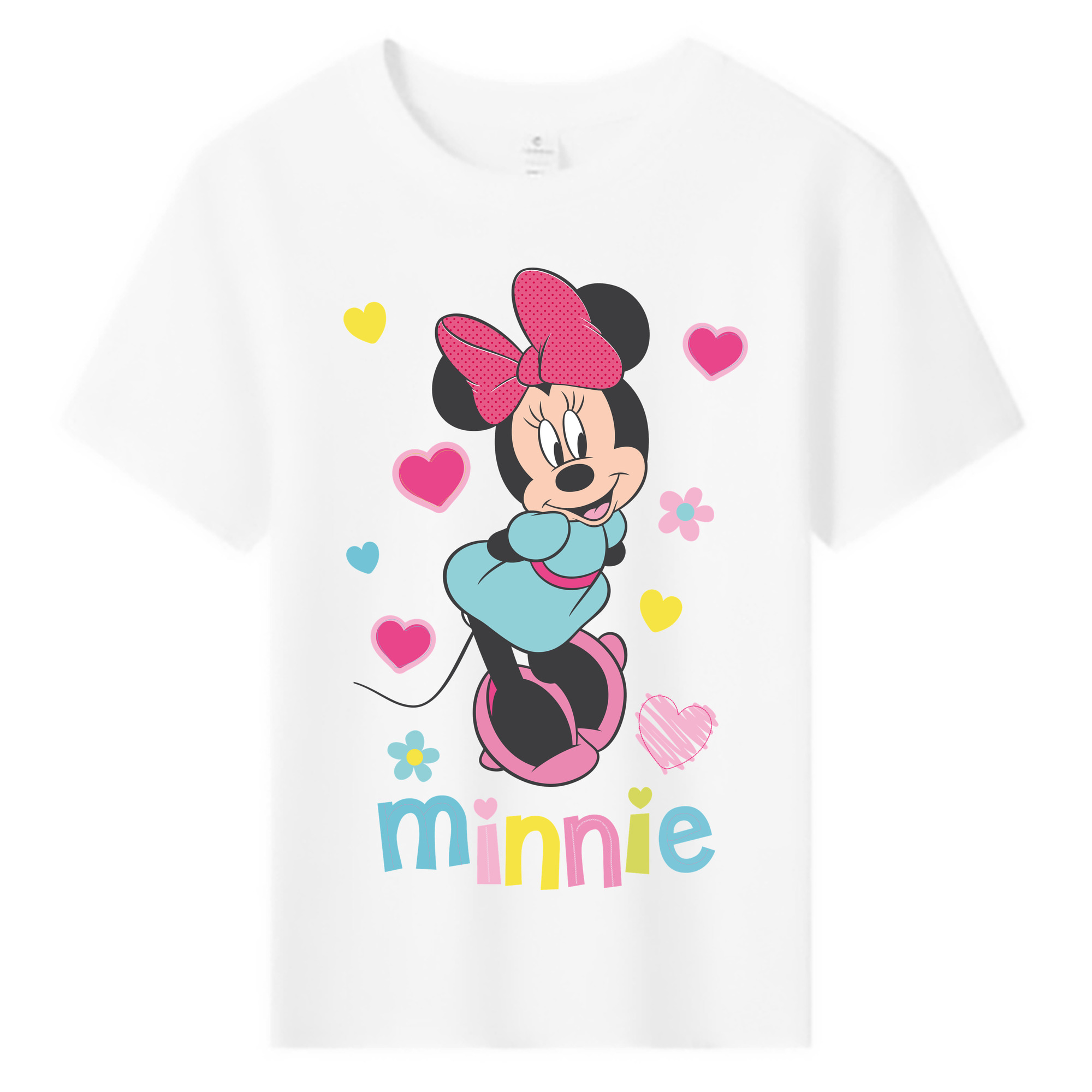 ミッキーマウス Mickey Mouse 綿100％キッズTシャツ（フロントプリント）