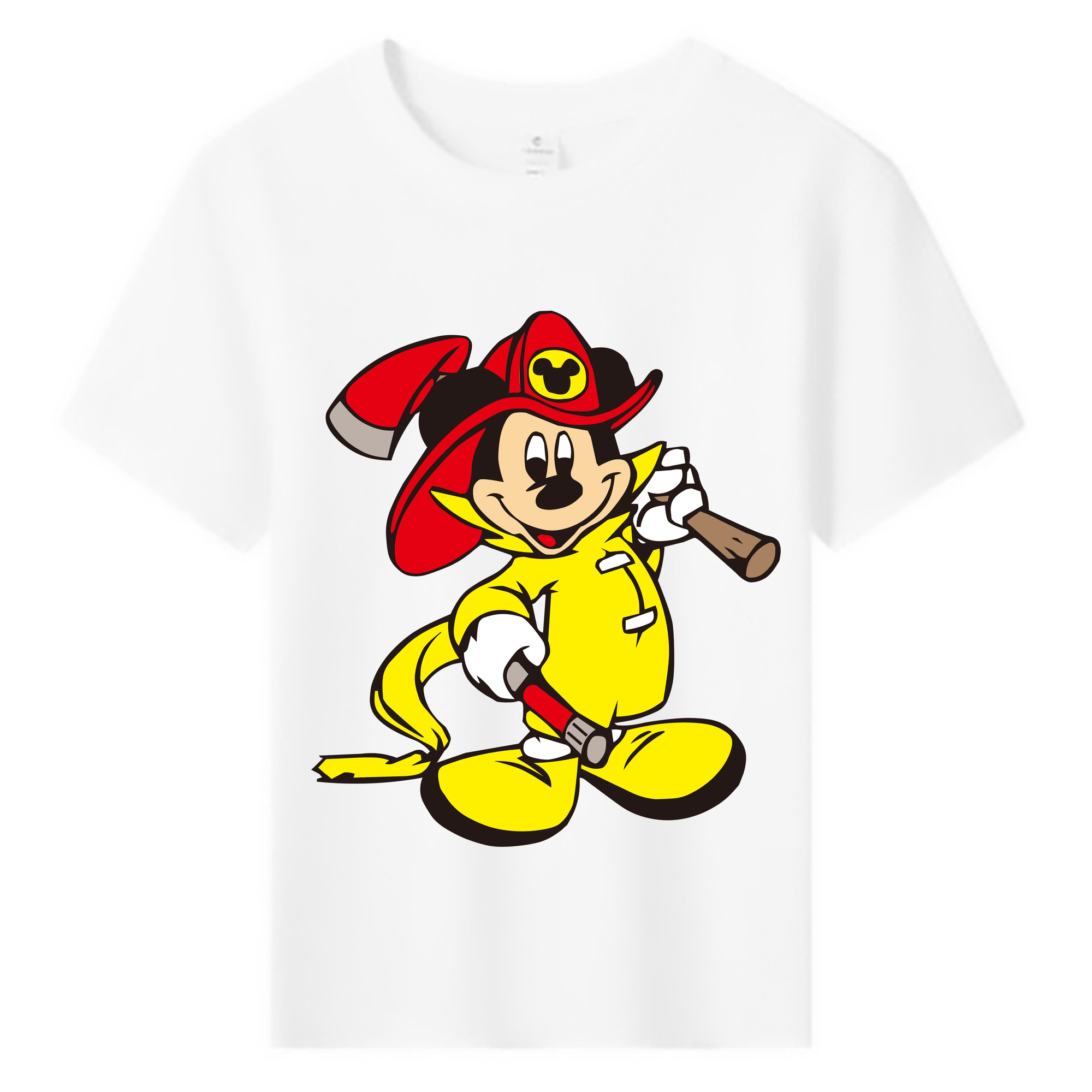 ミッキーマウス Mickey Mouse 綿100％キッズTシャツ（フロントプリント）