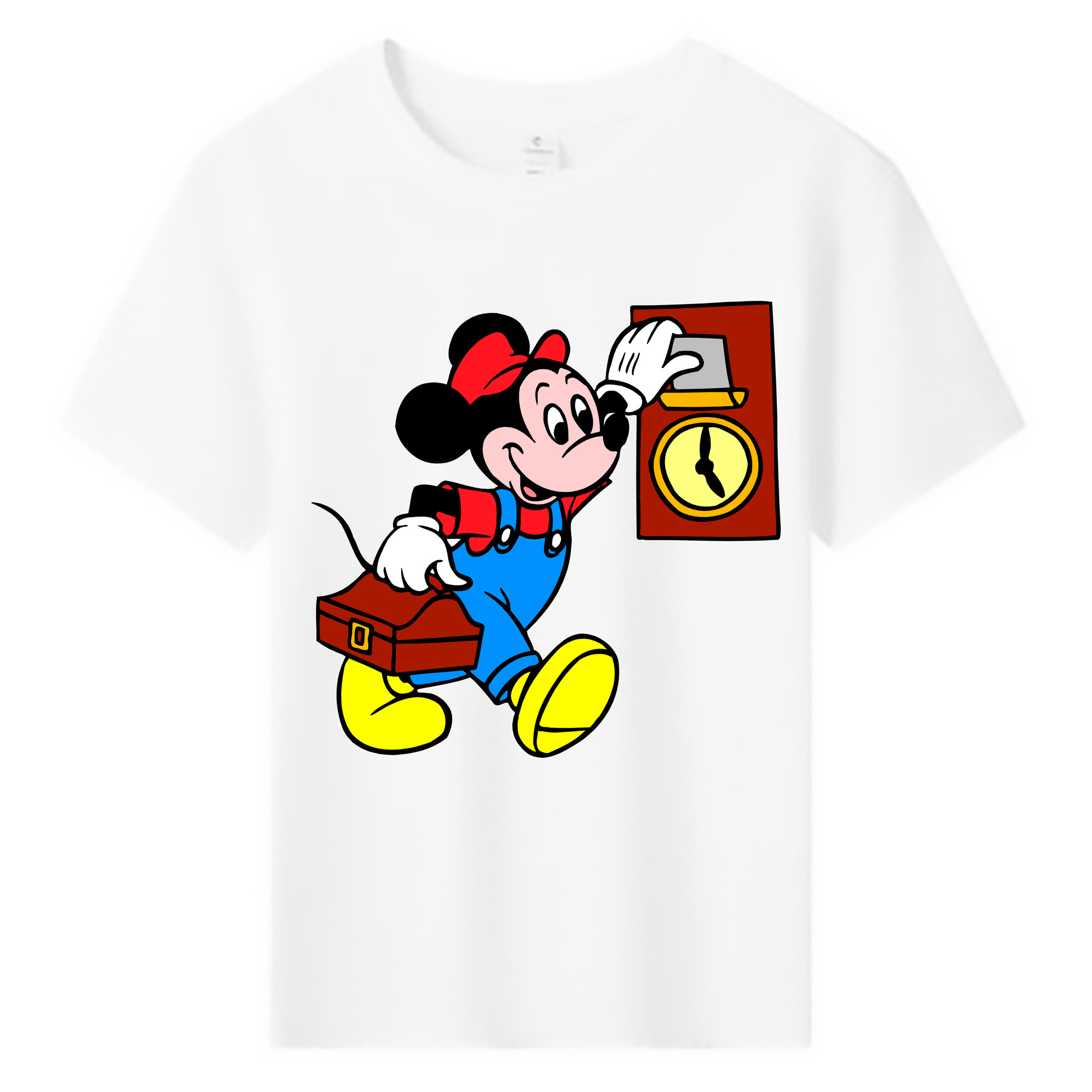 ミッキーマウス Mickey Mouse 綿100％キッズTシャツ（フロントプリント）