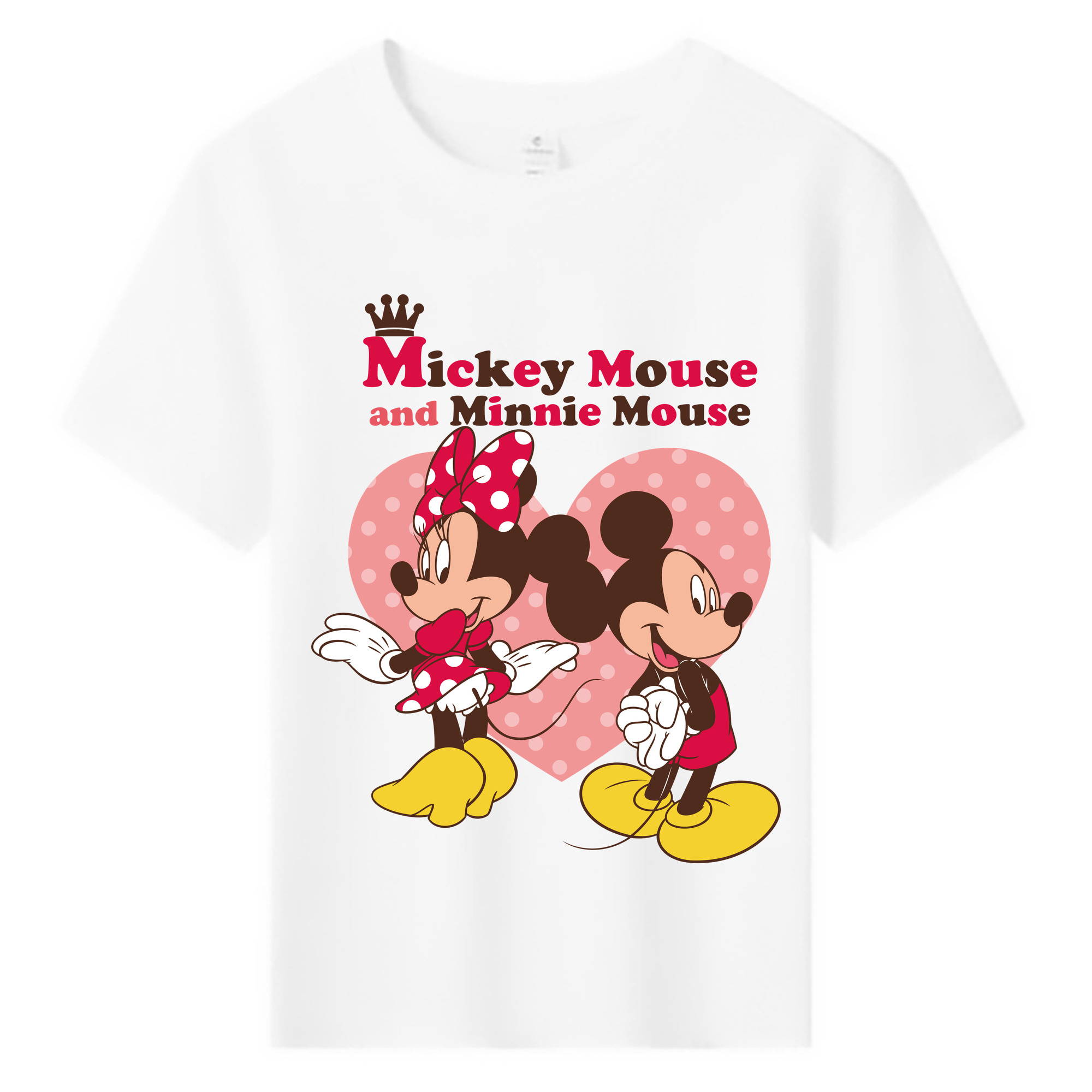 ミッキーマウス Mickey Mouse 綿100％キッズTシャツ（フロントプリント）