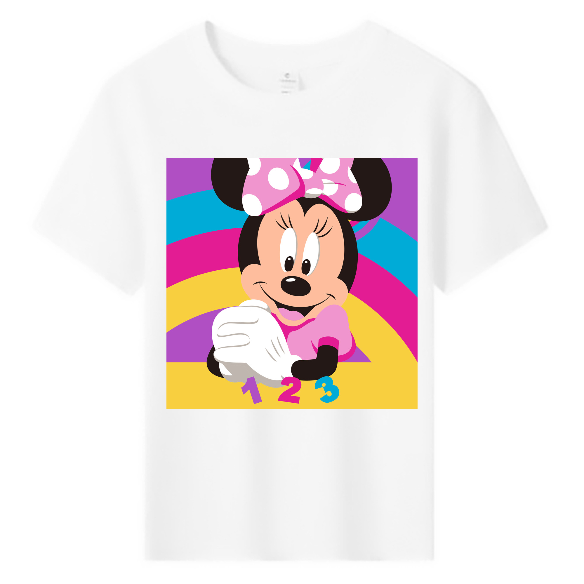 ミッキーマウス Mickey Mouse 綿100％キッズTシャツ（フロントプリント）