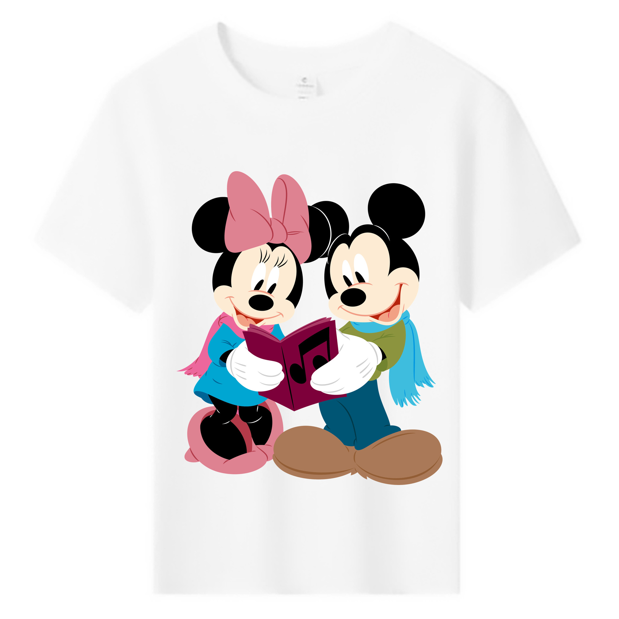 ミッキーマウス Mickey Mouse 綿100％キッズTシャツ（フロントプリント）
