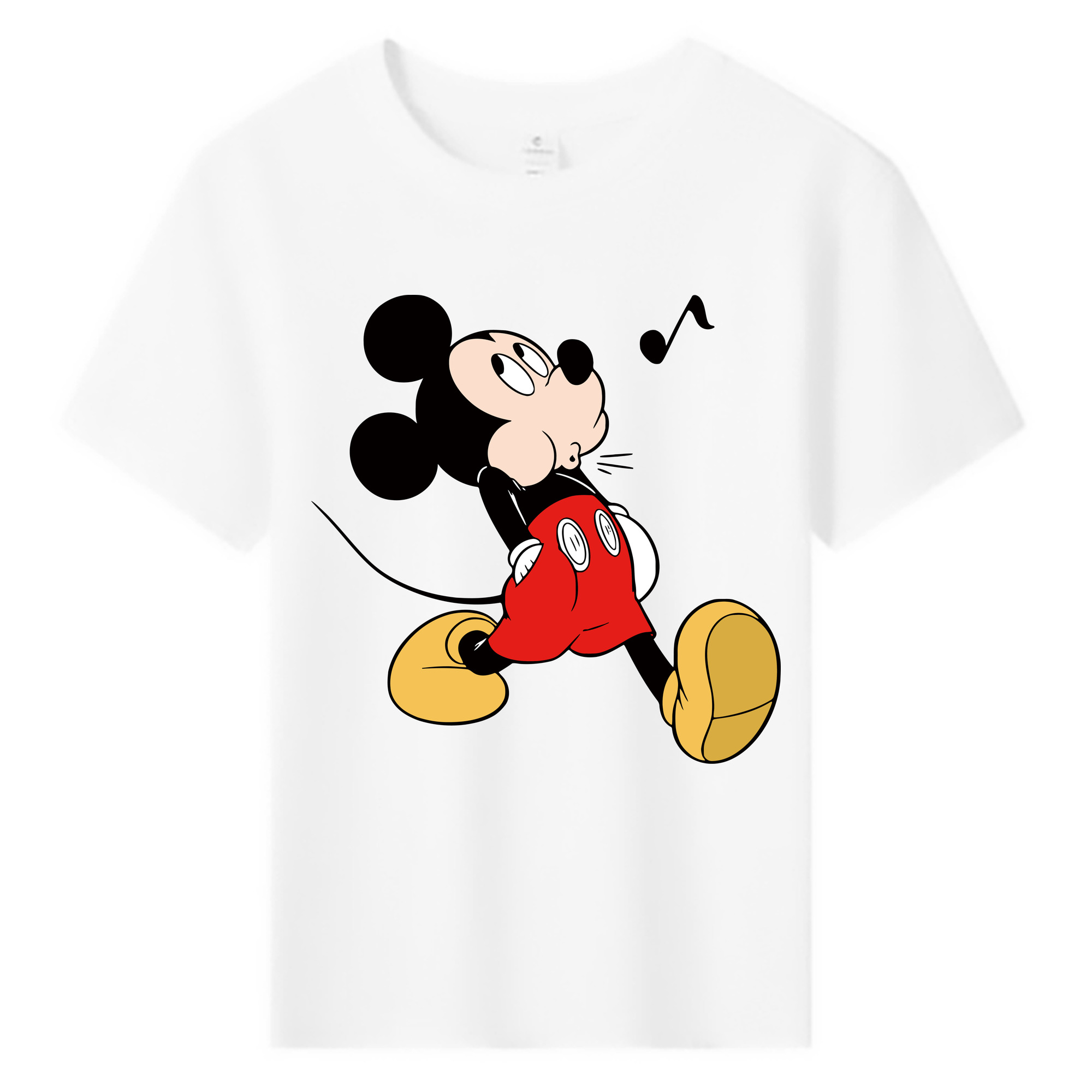 ミッキーマウス Mickey Mouse 綿100％キッズTシャツ（フロントプリント）