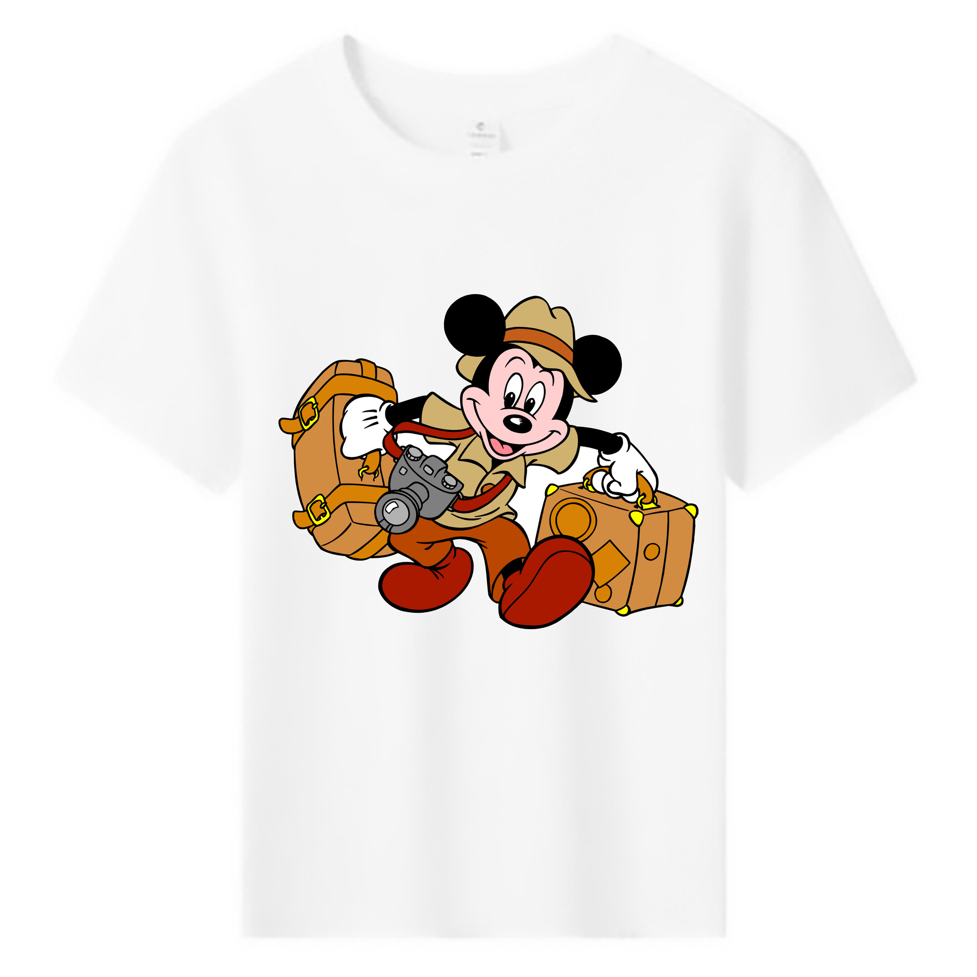 ミッキーマウス Mickey Mouse 綿100％キッズTシャツ（フロントプリント）