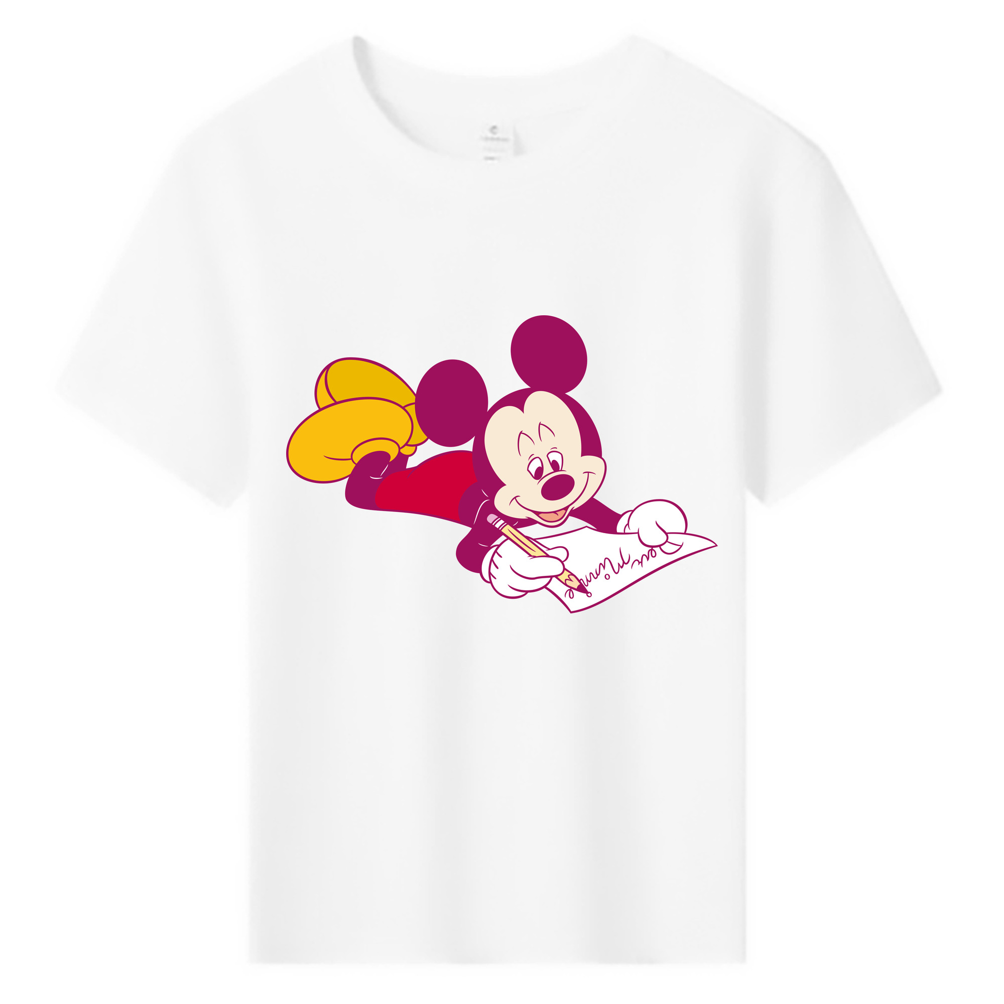 ミッキーマウス Mickey Mouse 綿100％キッズTシャツ（フロントプリント）