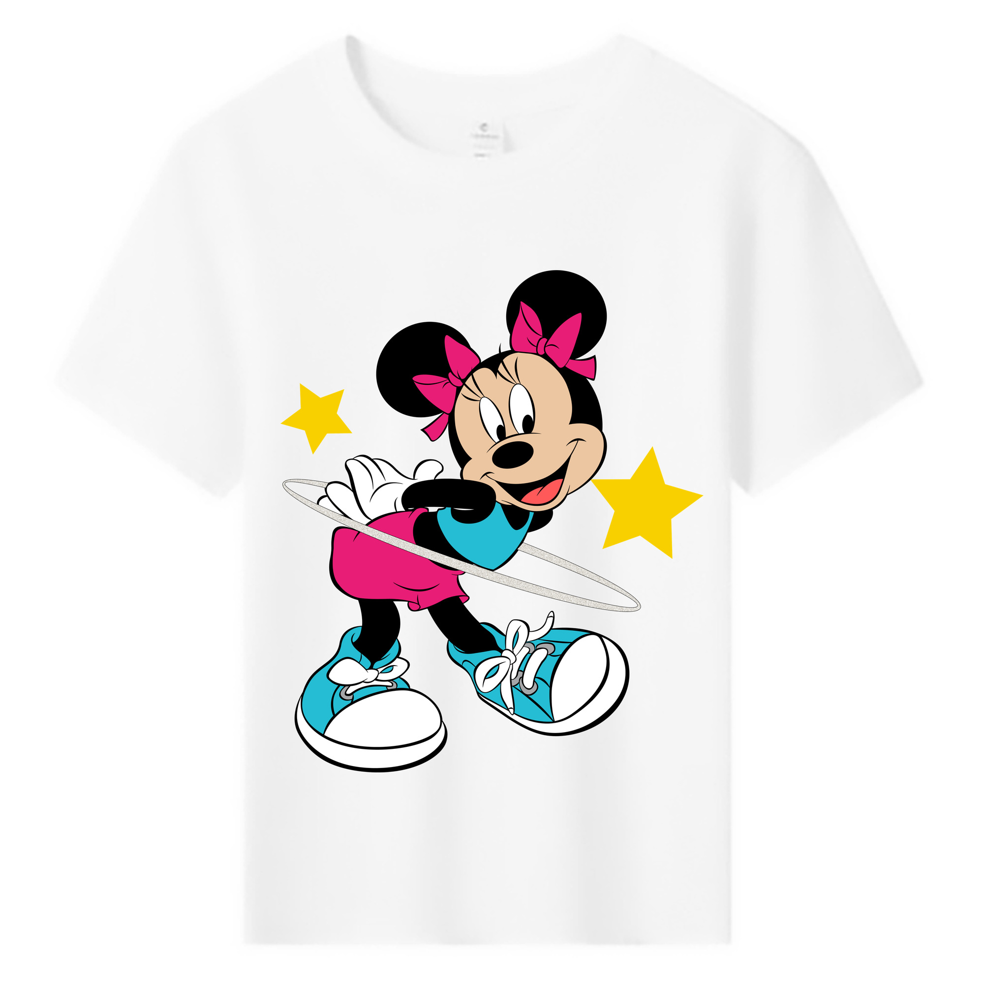 ミッキーマウス Mickey Mouse 綿100％キッズTシャツ（フロントプリント）