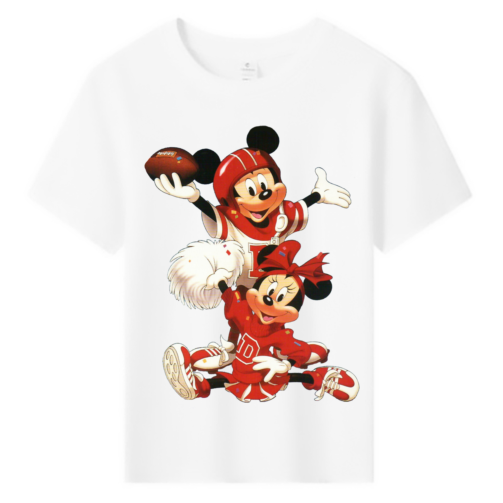 ミッキーマウス Mickey Mouse 綿100％キッズTシャツ（フロントプリント）