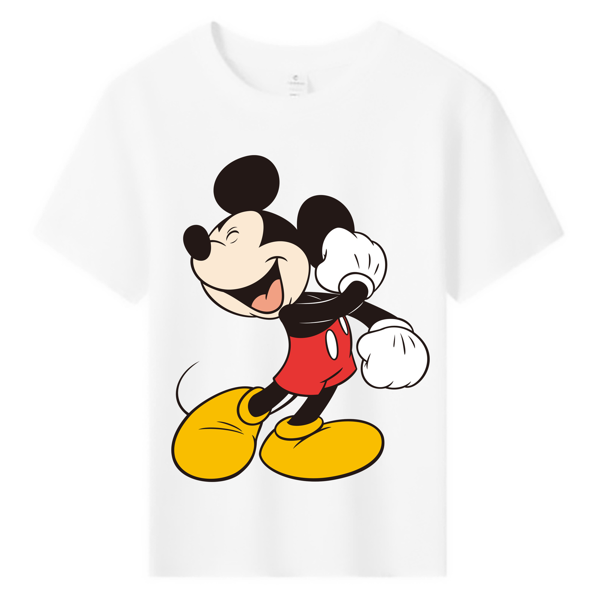 ミッキーマウス Mickey Mouse 綿100％キッズTシャツ（フロントプリント）