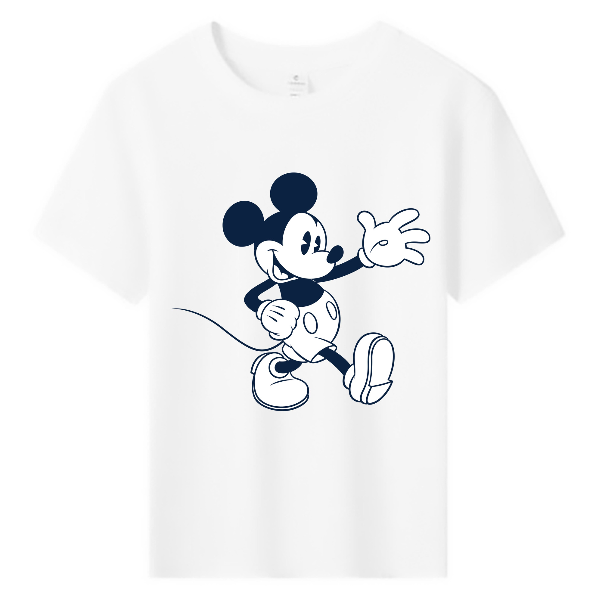 ミッキーマウス Mickey Mouse 綿100％キッズTシャツ（フロントプリント）