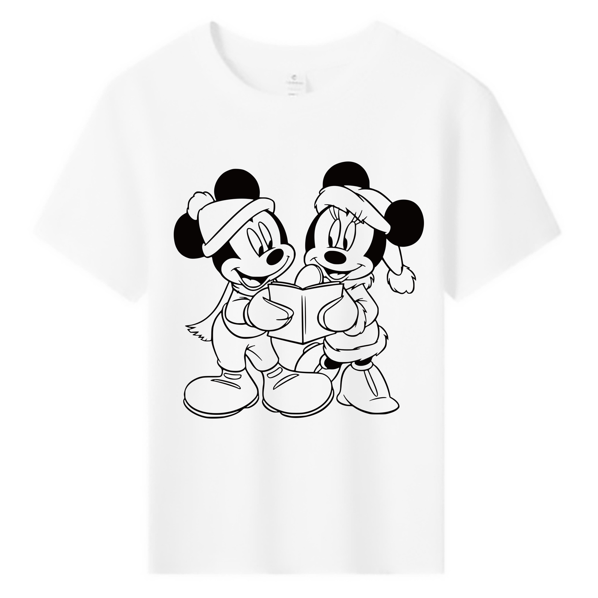 ミッキーマウス Mickey Mouse 綿100％キッズTシャツ（フロントプリント）