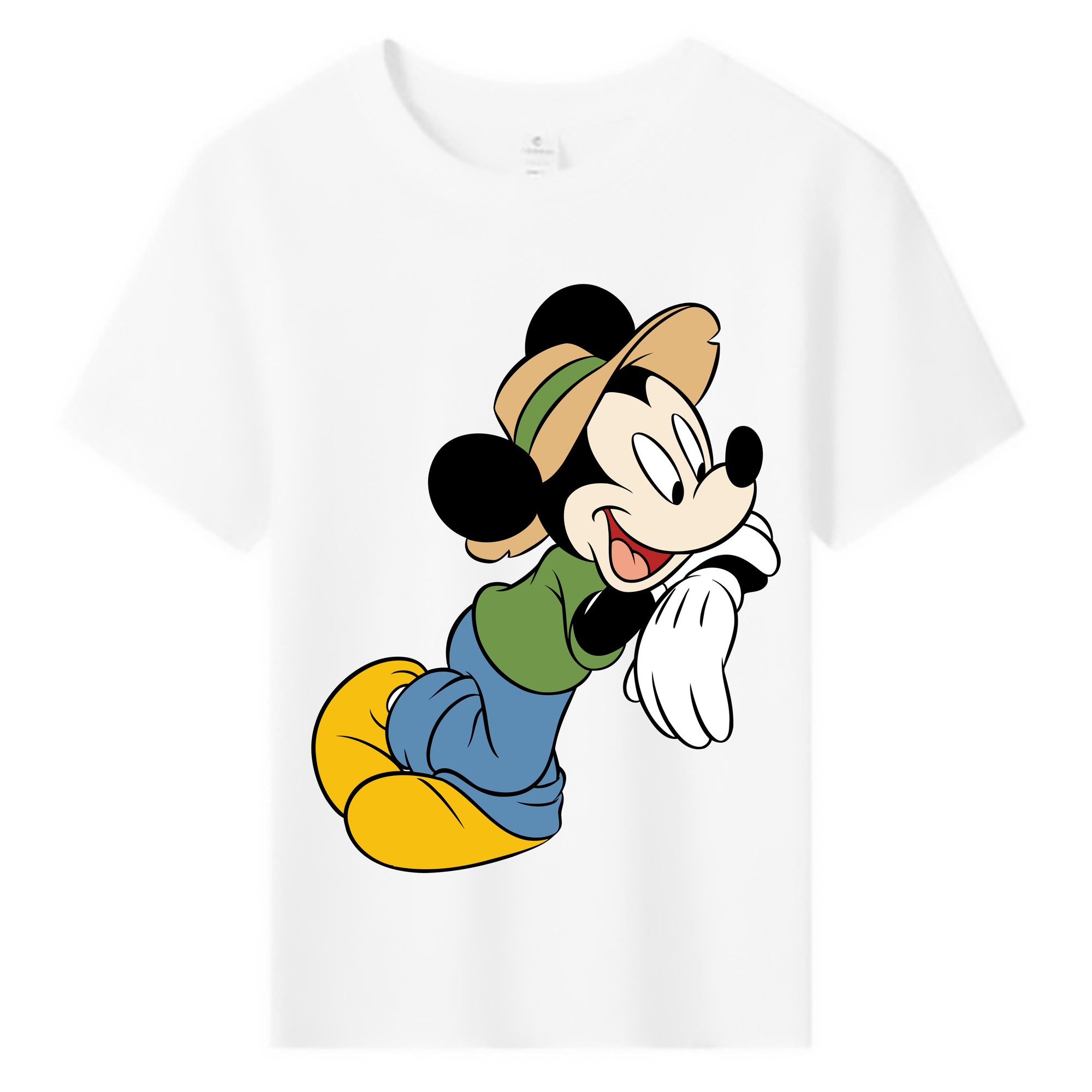 ミッキーマウス Mickey Mouse 綿100％キッズTシャツ（フロントプリント）