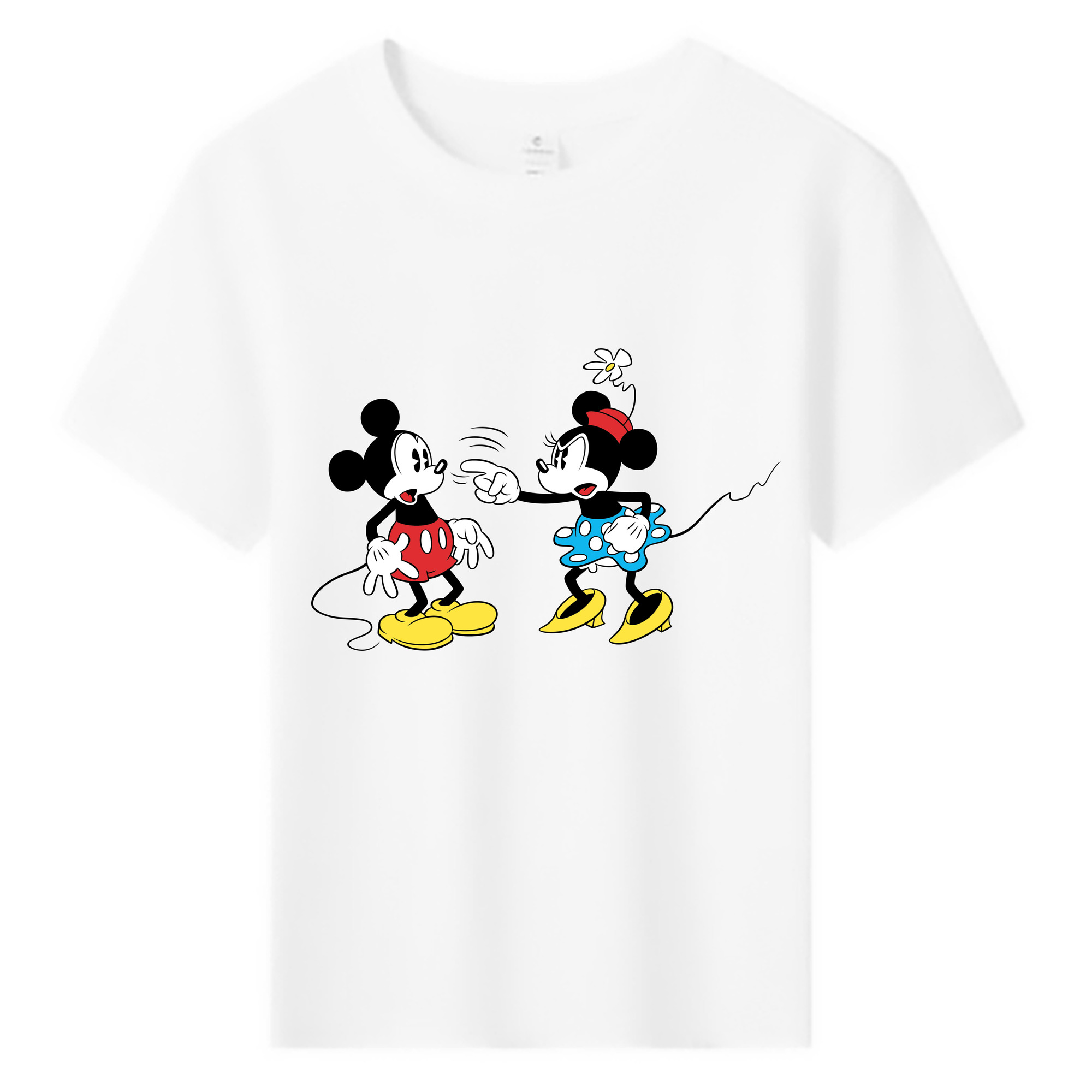 ミッキーマウス Mickey Mouse 綿100％キッズTシャツ（フロントプリント）