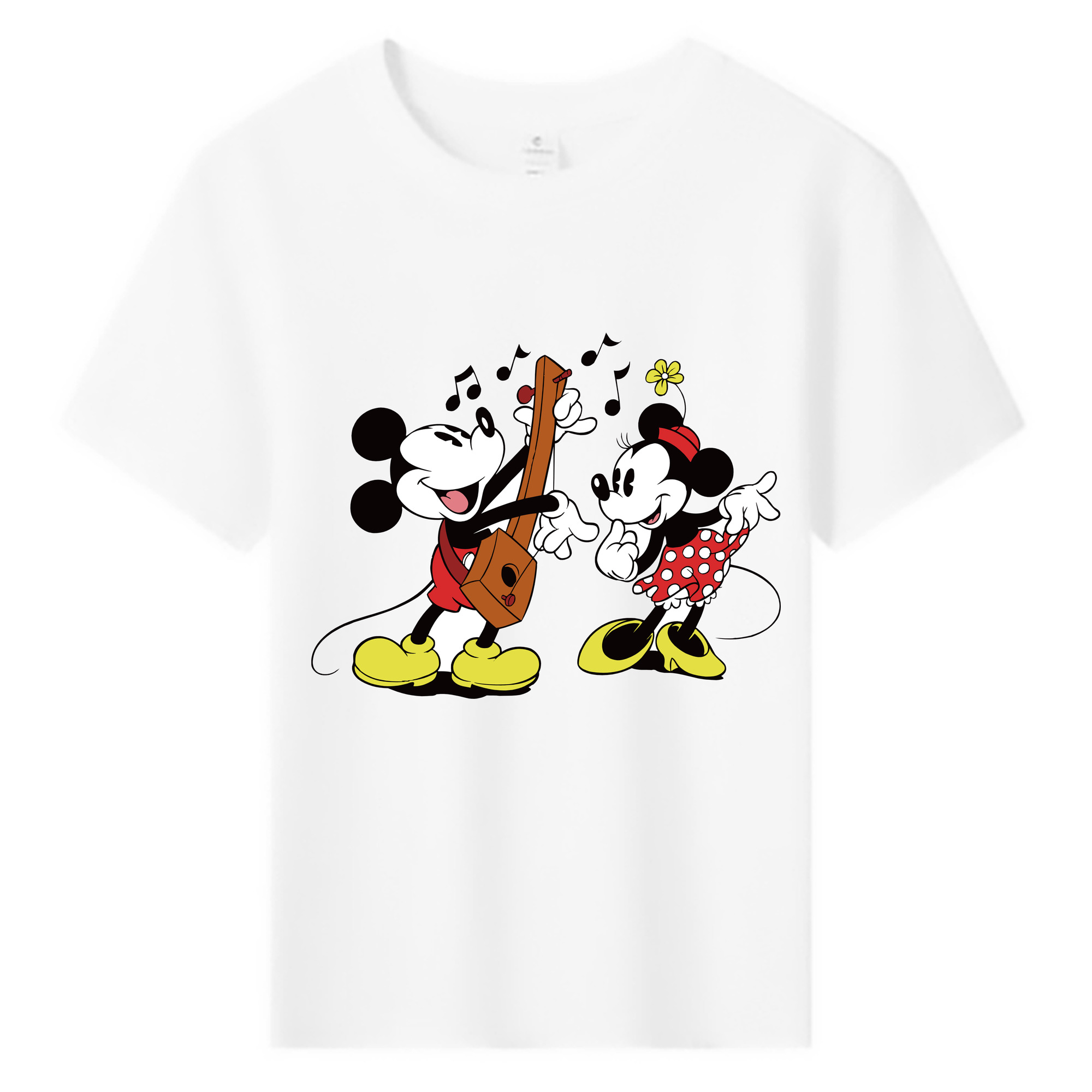 ミッキーマウス Mickey Mouse 綿100％キッズTシャツ（フロントプリント）