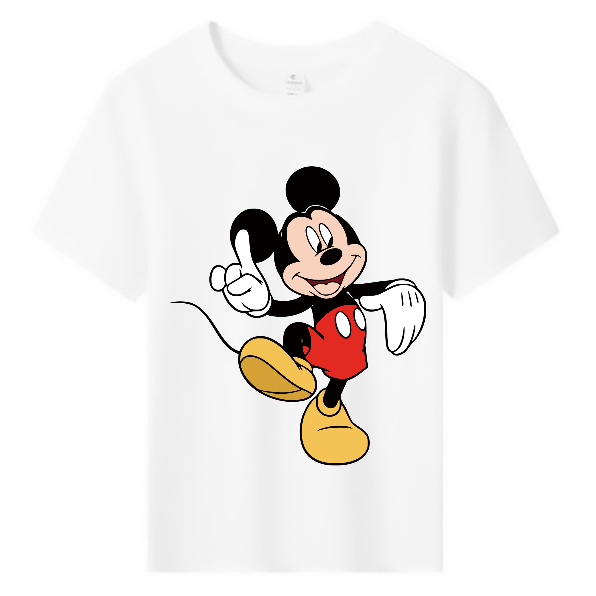 ミッキーマウス Mickey Mouse 綿100％キッズTシャツ（フロントプリント）