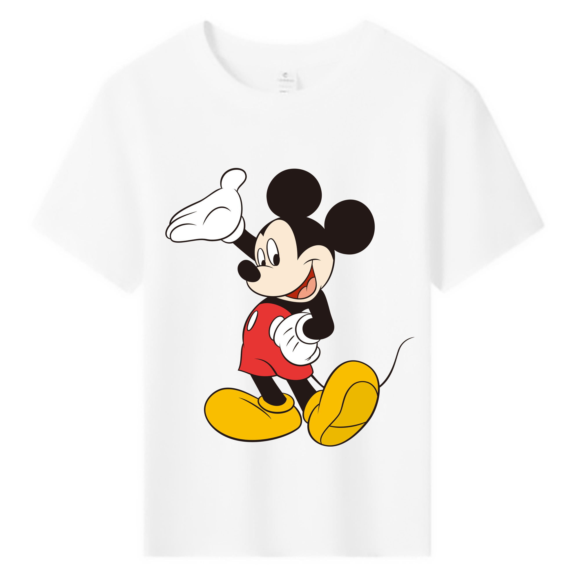 ミッキーマウス Mickey Mouse 綿100％キッズTシャツ（フロントプリント）