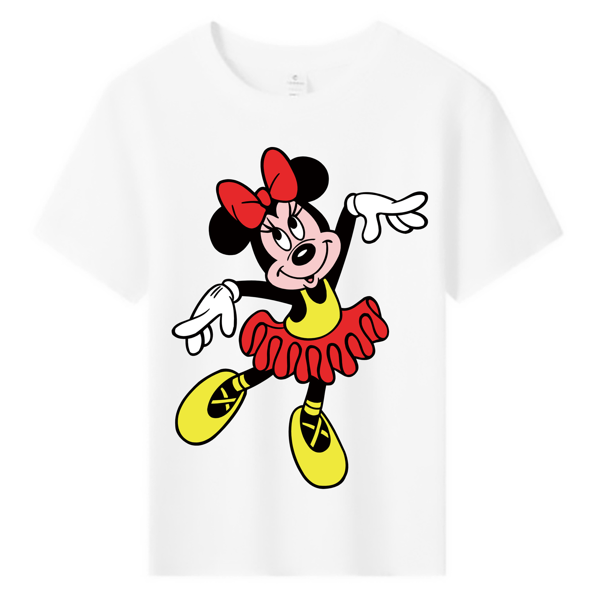 ミッキーマウス Mickey Mouse 綿100％キッズTシャツ（フロントプリント）