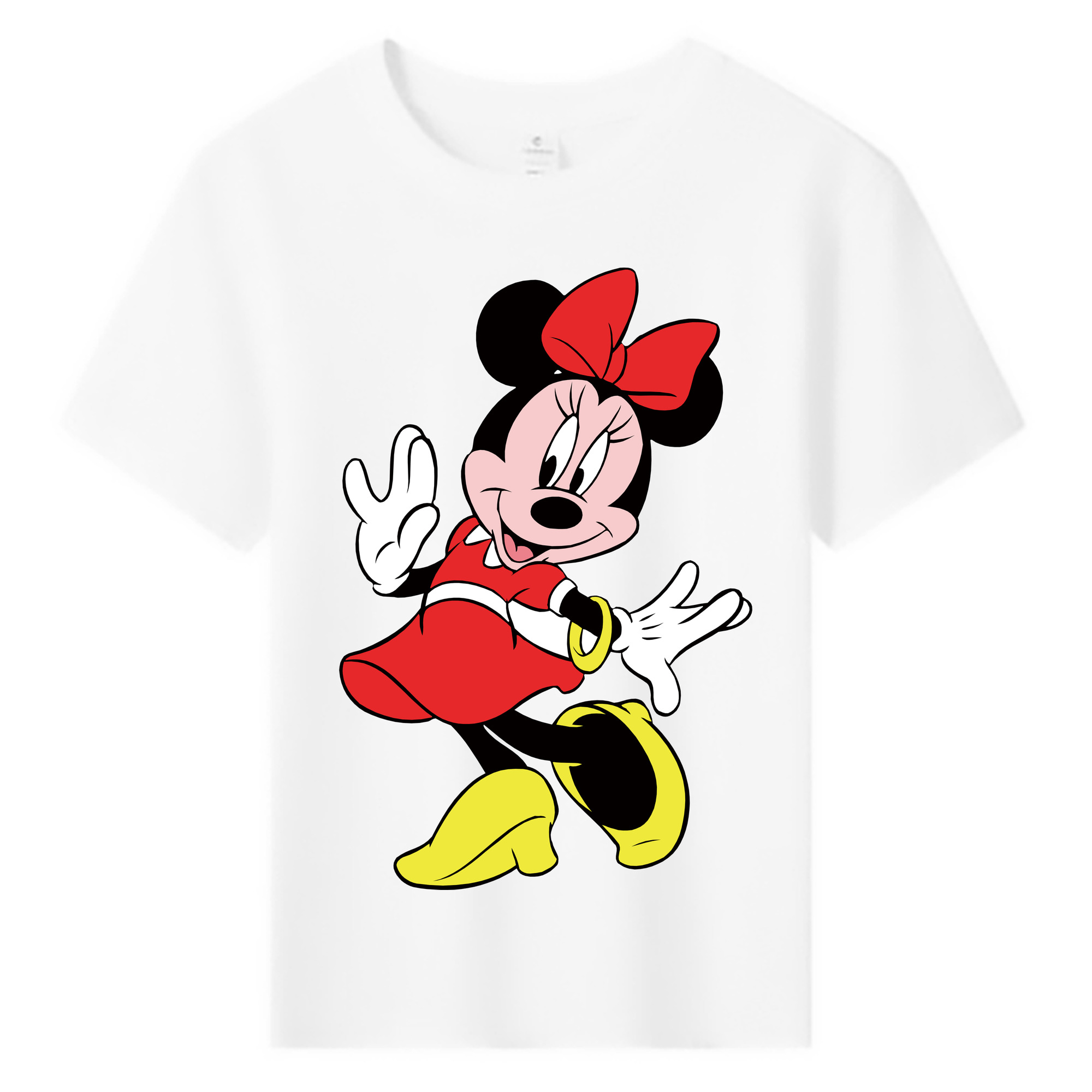 ミッキーマウス Mickey Mouse 綿100％キッズTシャツ（フロントプリント）