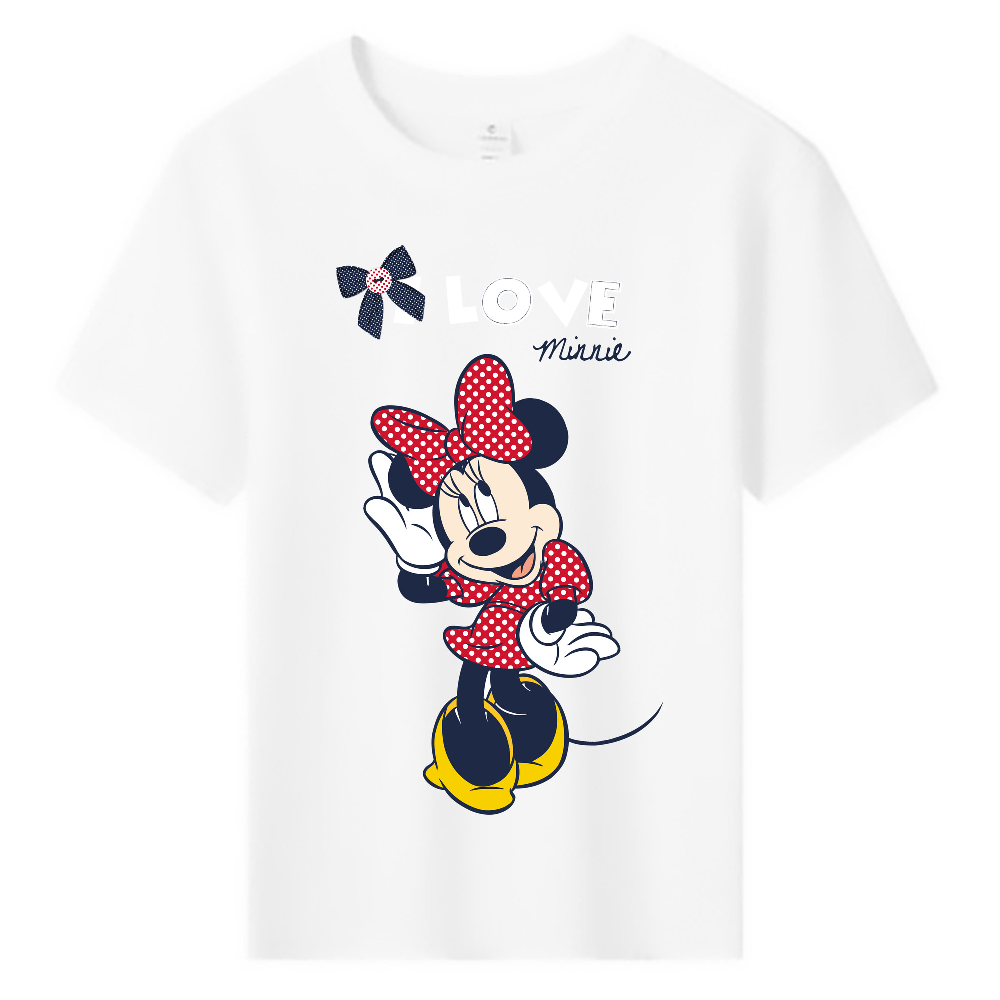ミッキーマウス Mickey Mouse 綿100％キッズTシャツ（フロントプリント）