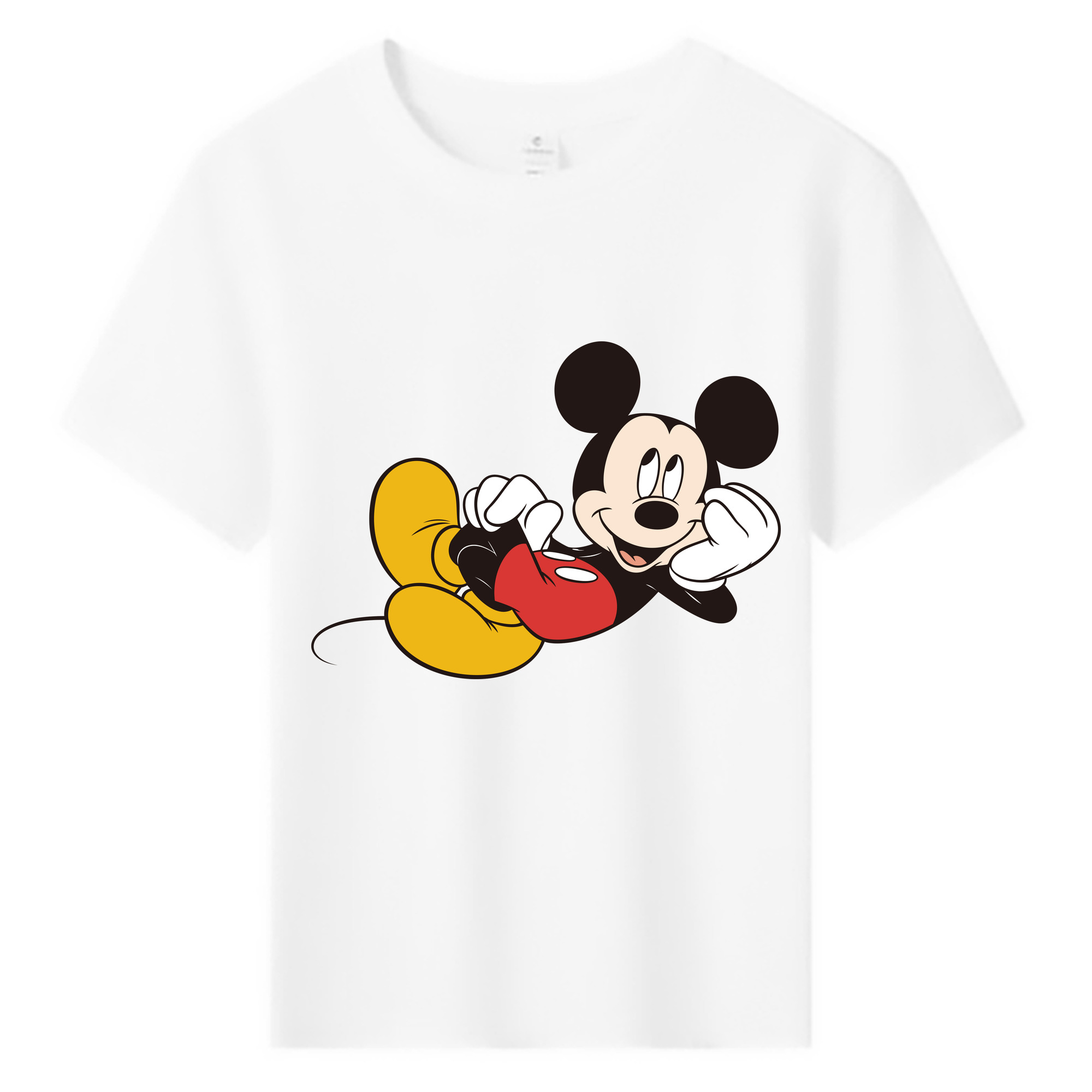 ミッキーマウス Mickey Mouse 綿100％キッズTシャツ（フロントプリント）