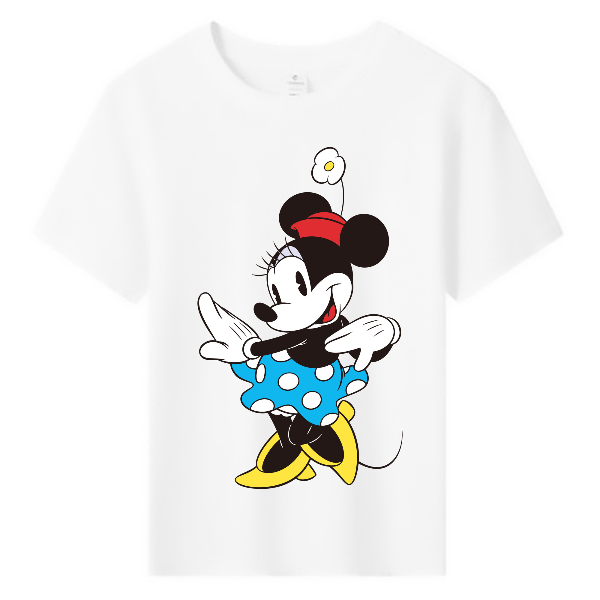 ミッキーマウス Mickey Mouse 綿100％キッズTシャツ（フロントプリント）