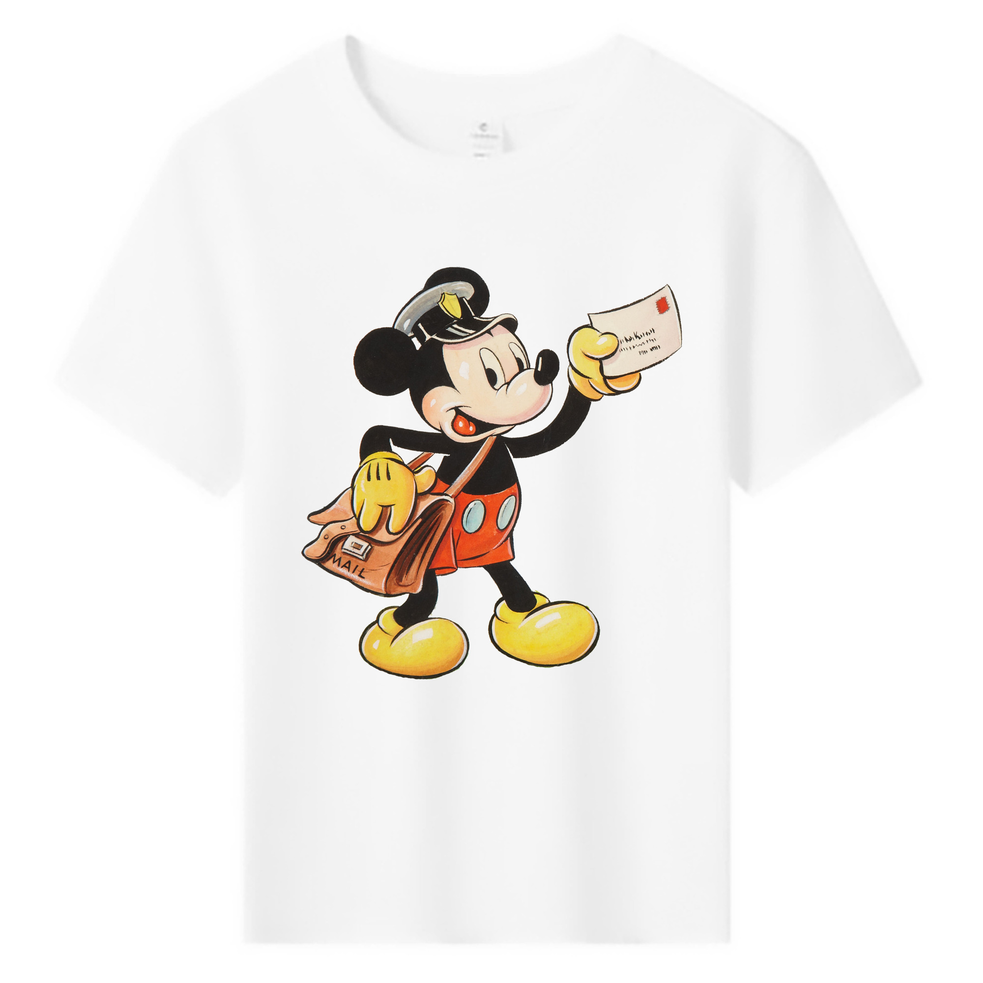 ミッキーマウス Mickey Mouse 綿100％キッズTシャツ（フロントプリント）