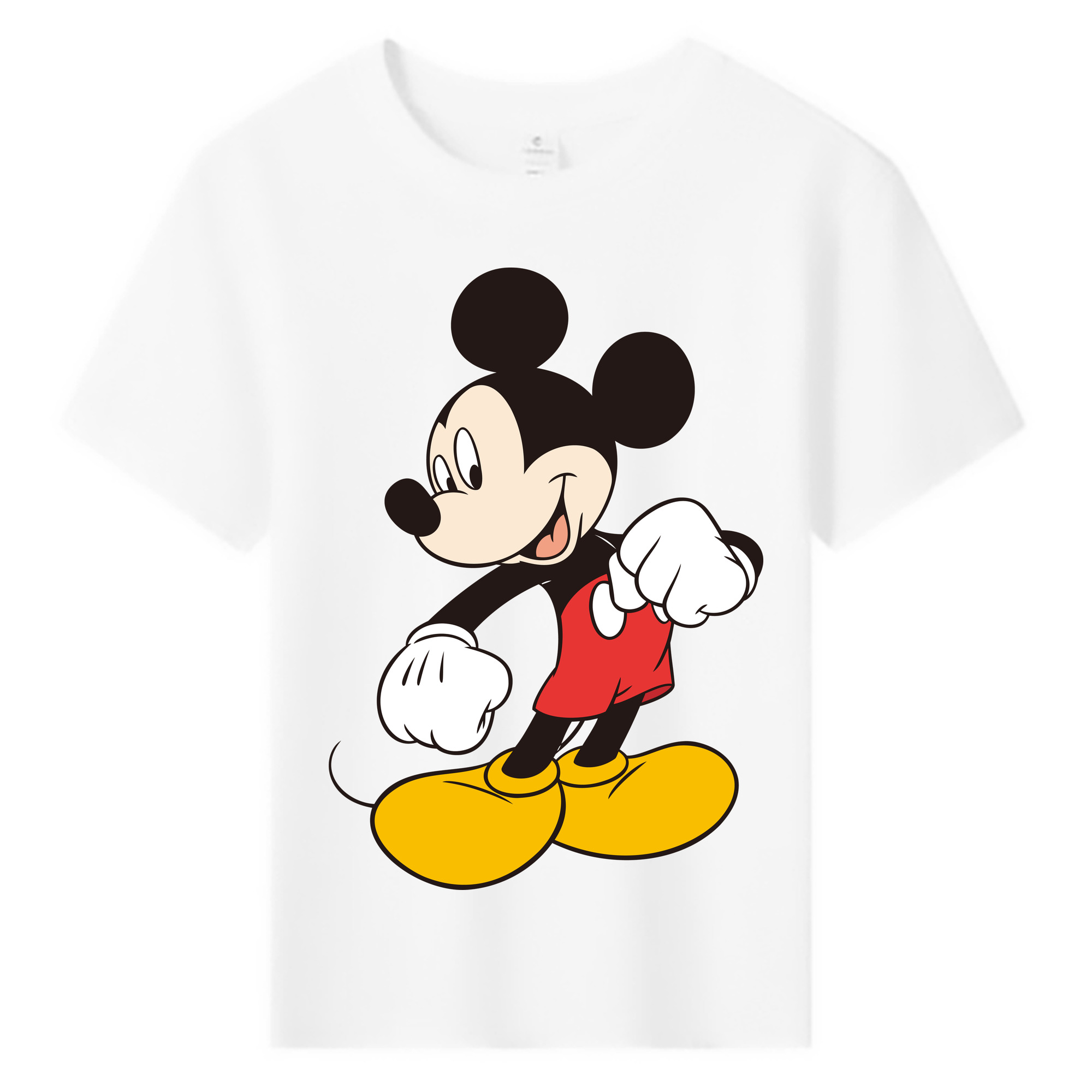 ミッキーマウス Mickey Mouse 綿100％キッズTシャツ（フロントプリント）
