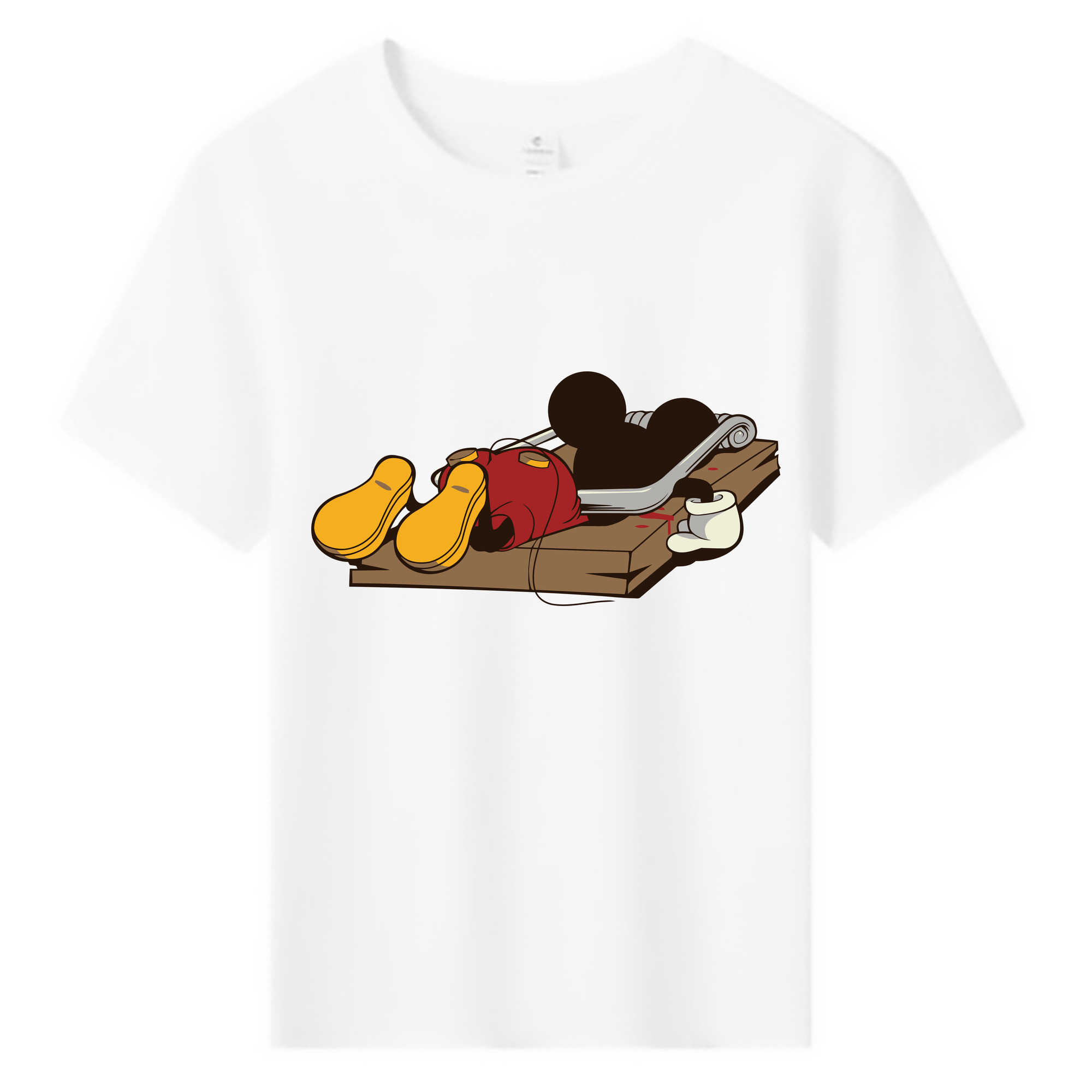ミッキーマウス Mickey Mouse 綿100％キッズTシャツ（フロントプリント）
