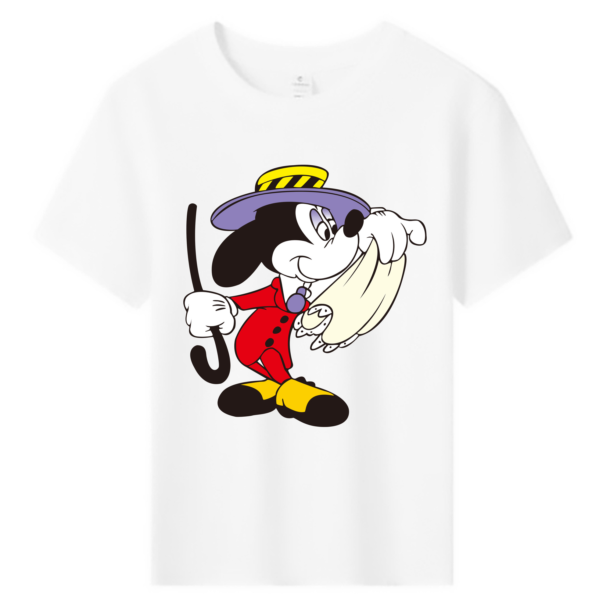 ミッキーマウス Mickey Mouse 綿100％キッズTシャツ（フロントプリント）