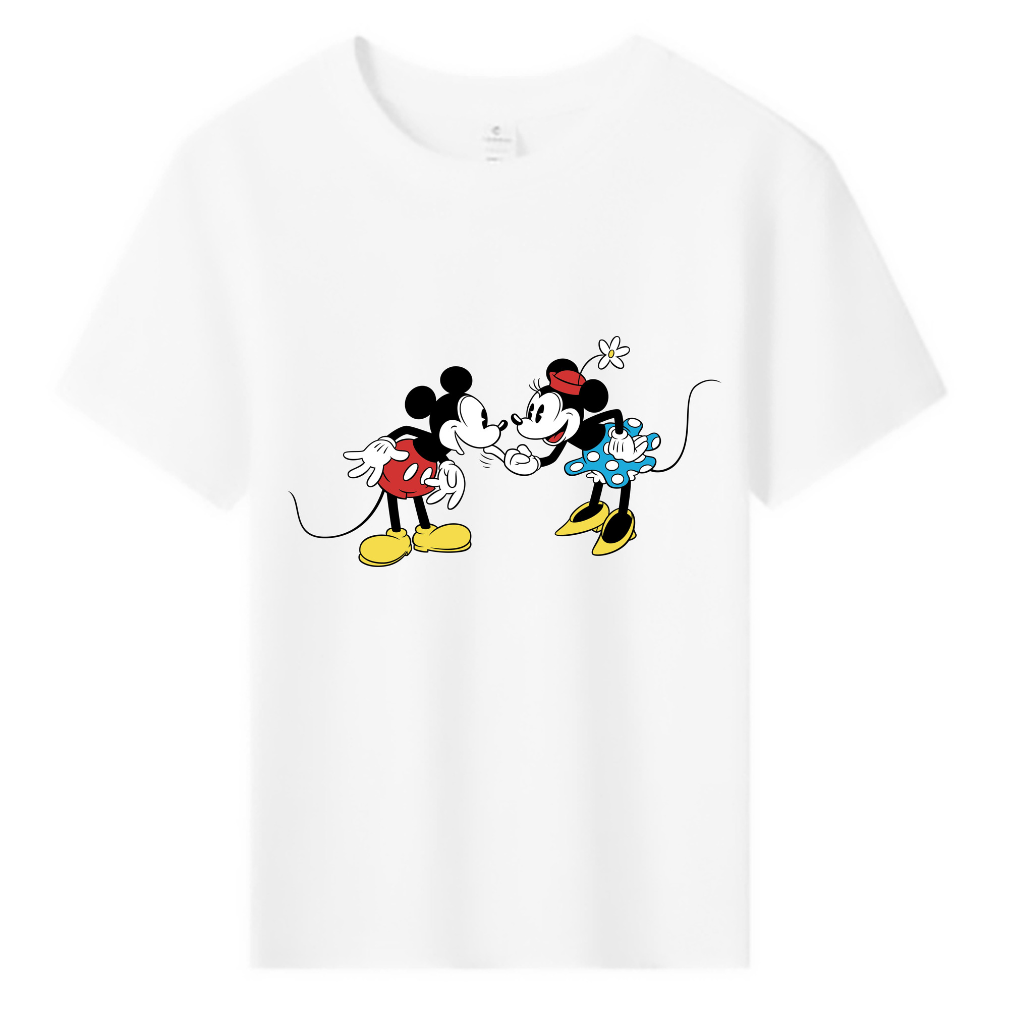 ミッキーマウス Mickey Mouse 綿100％キッズTシャツ（フロントプリント）