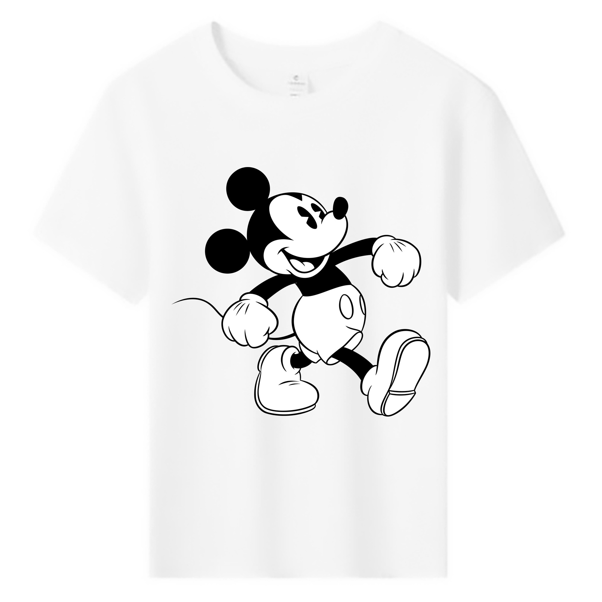 ミッキーマウス Mickey Mouse 綿100％キッズTシャツ（フロントプリント）