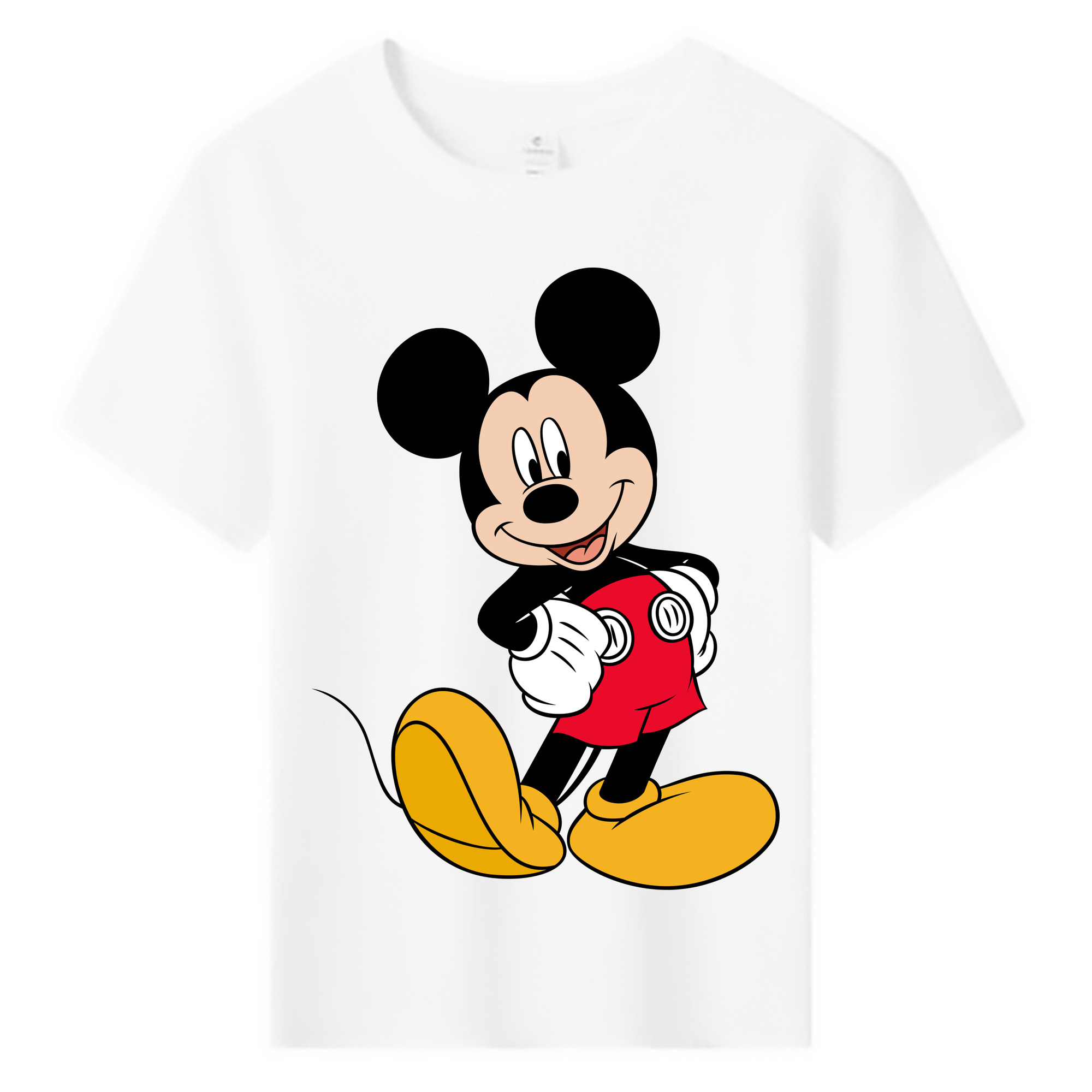 ミッキーマウス Mickey Mouse 綿100％キッズTシャツ（フロントプリント）