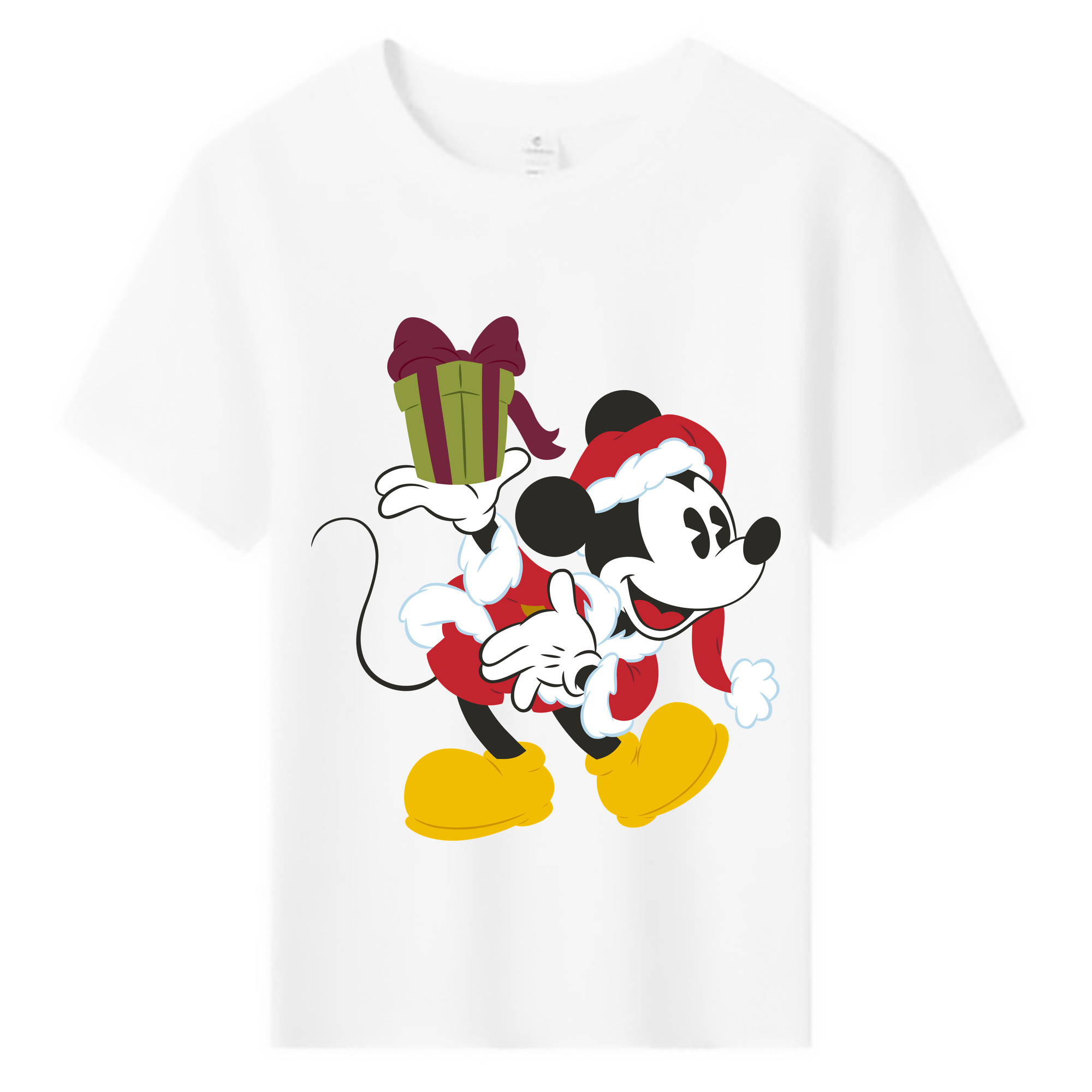 ミッキーマウス Mickey Mouse 綿100％キッズTシャツ（フロントプリント）